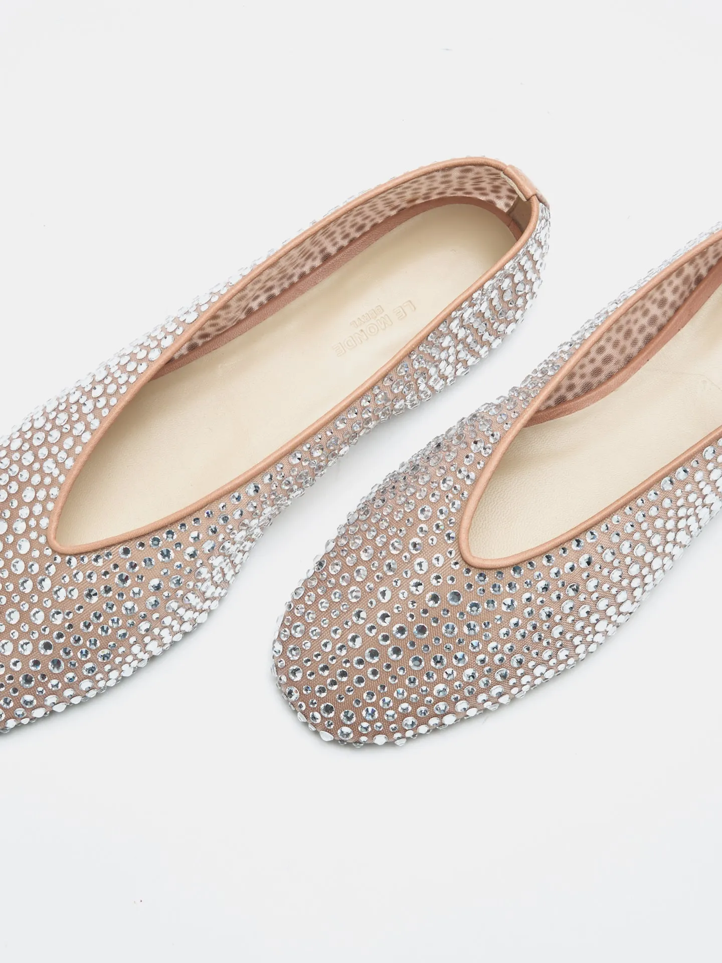 Luna Slipper / Fawn Mesh Crystal sold by Le Monde Beryl product image thumbnail 4