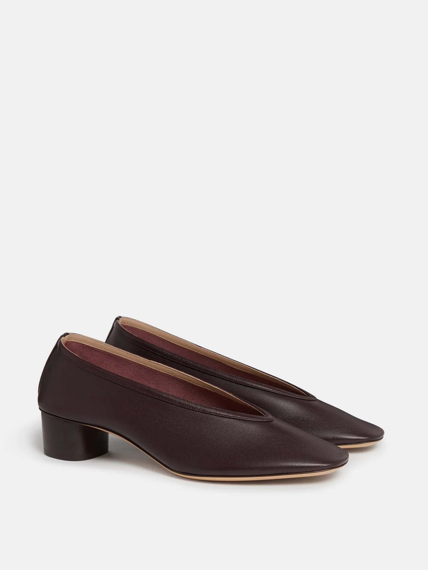 Luna Pump / Plum Leather sold by Le Monde Beryl product image thumbnail 2