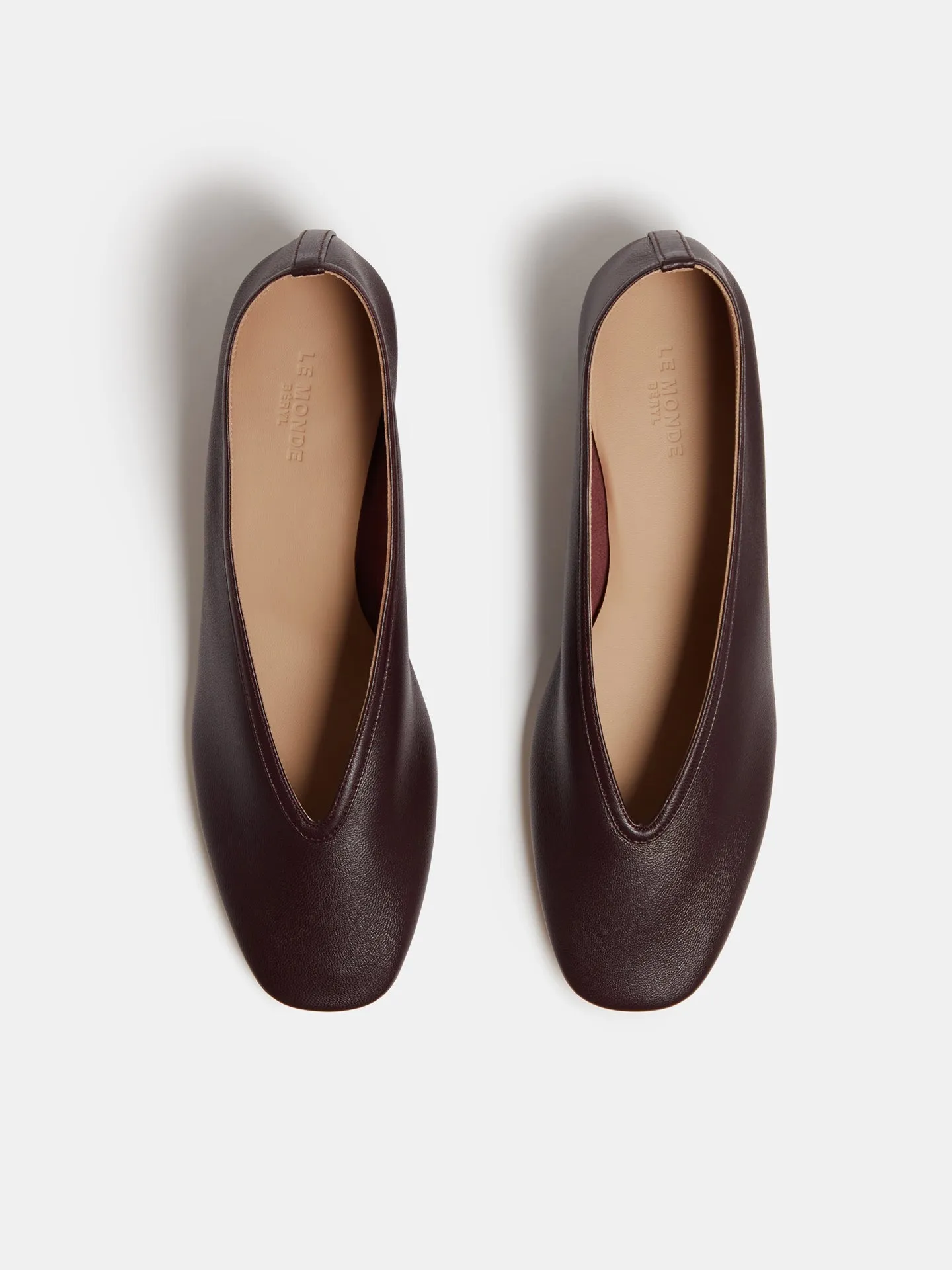 Luna Pump / Plum Leather sold by Le Monde Beryl product image thumbnail 3