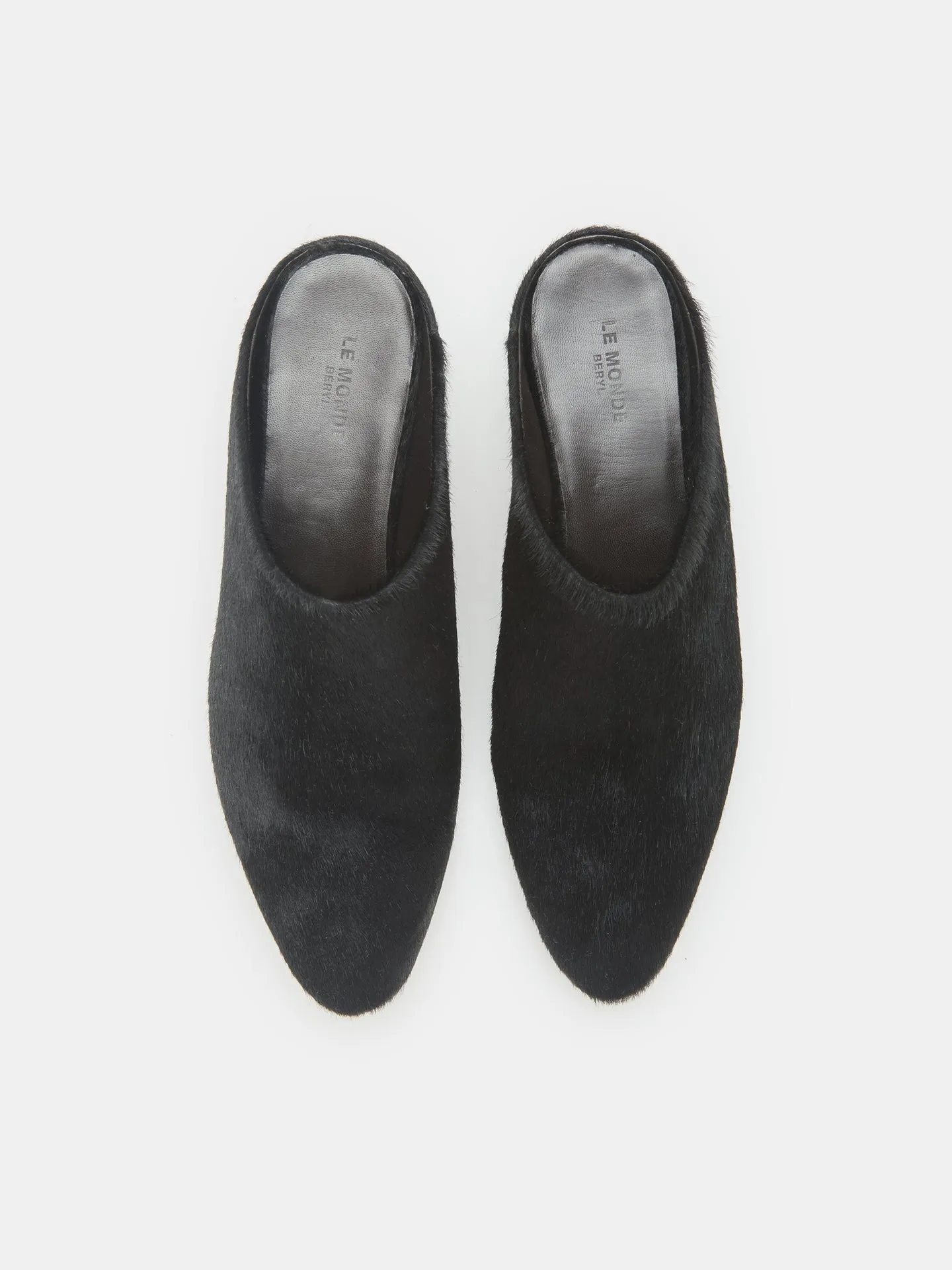Allegra Mule / Black Calf Hair sold by Le Monde Beryl product image thumbnail 3