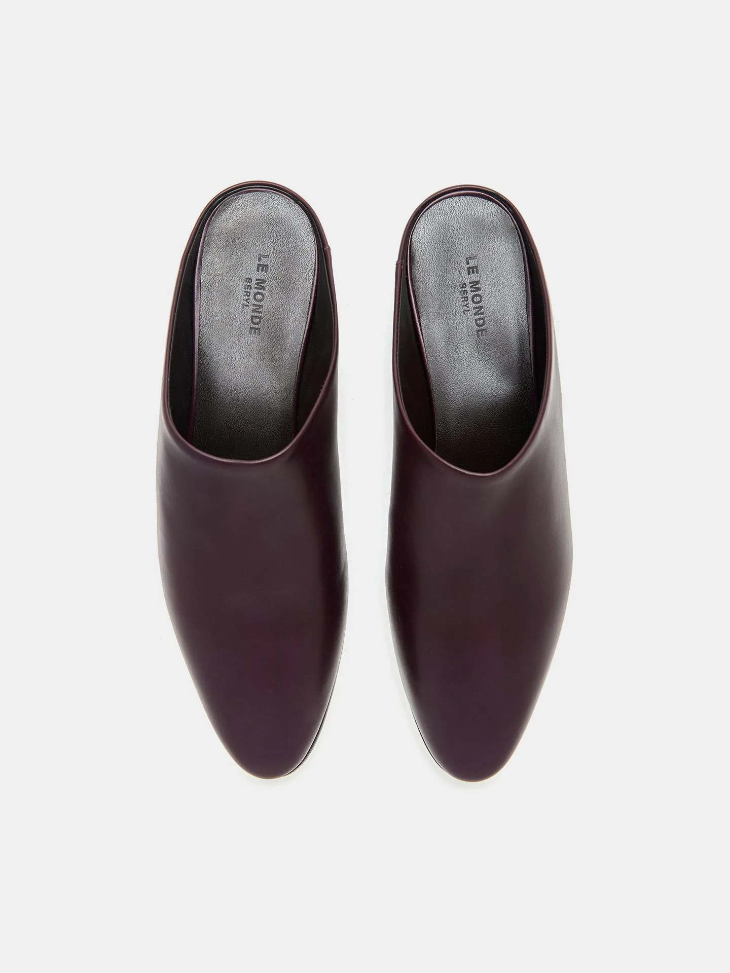 Allegra Mule / Plum Leather sold by Le Monde Beryl product image thumbnail 3