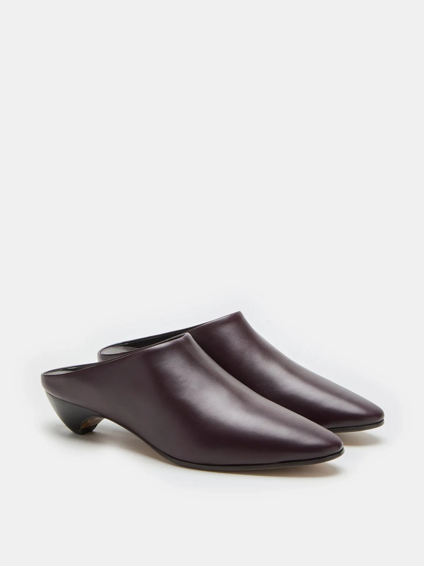Allegra Mule / Plum Leather sold by Le Monde Beryl product image thumbnail 2