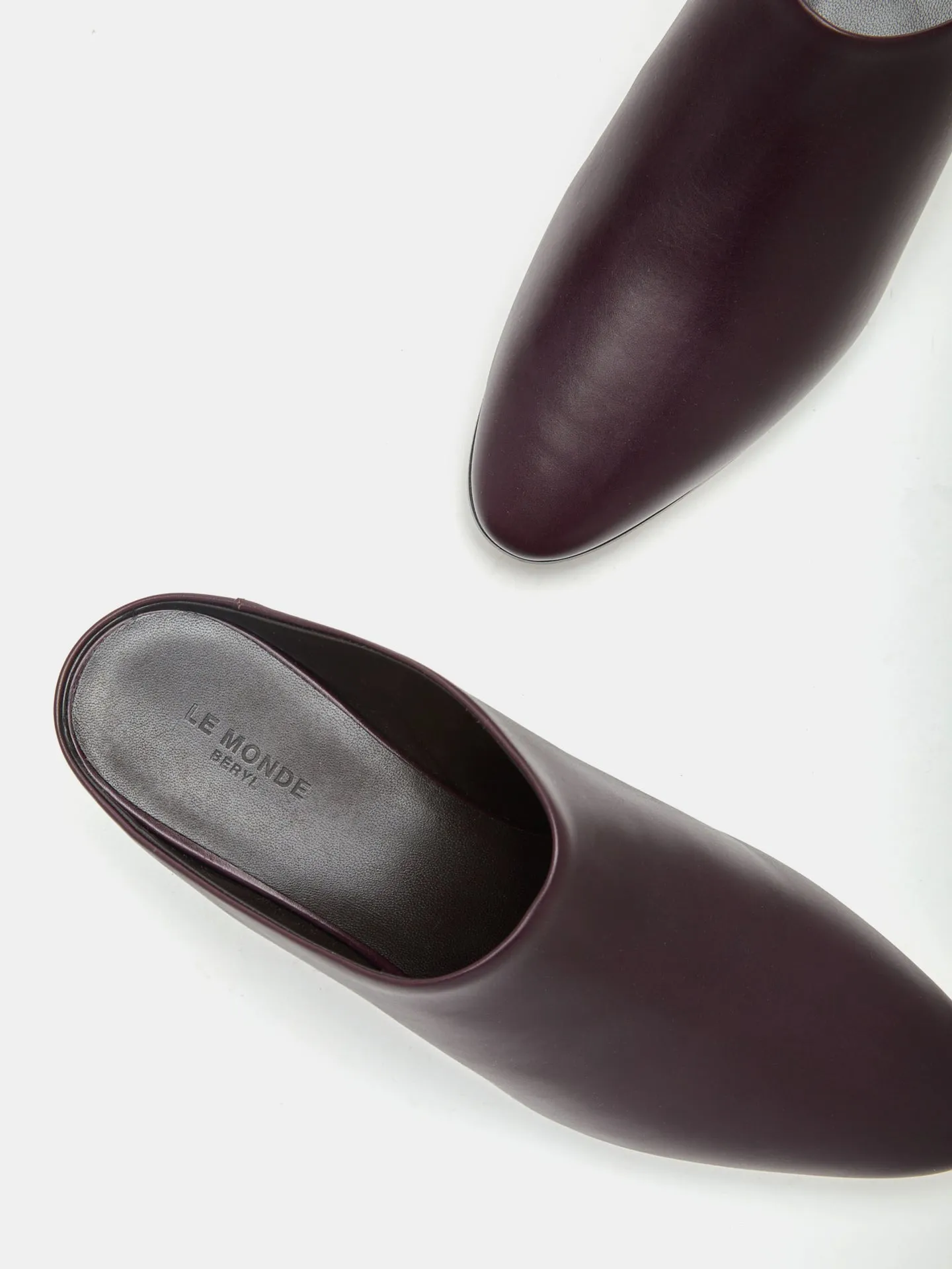 Allegra Mule / Plum Leather sold by Le Monde Beryl product image thumbnail 4