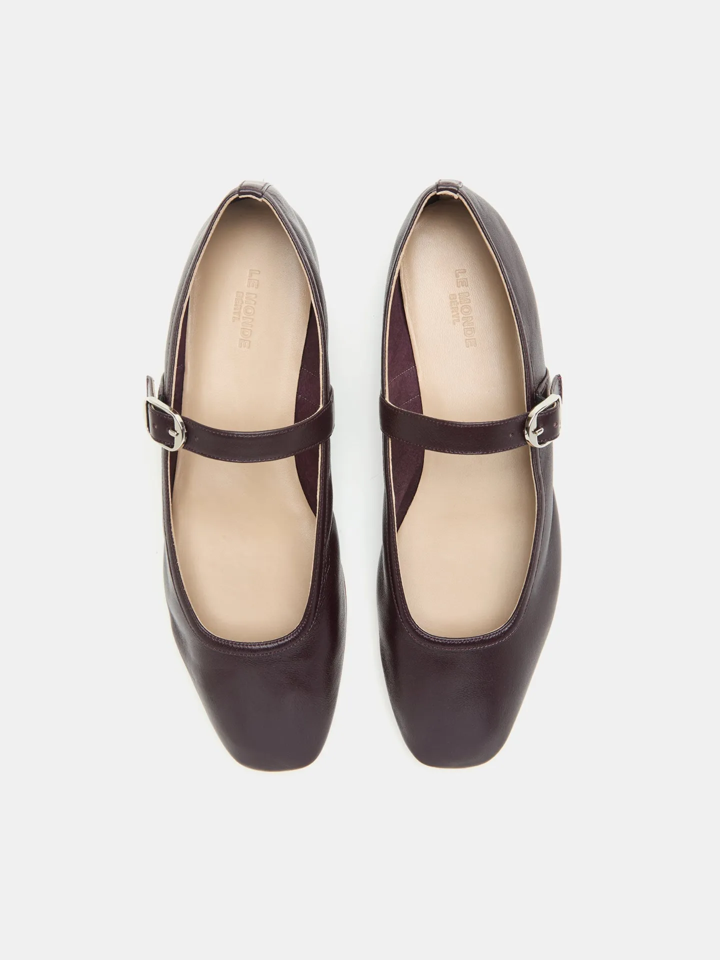 Ballet Mary Jane / Plum Leather sold by Le Monde Beryl product image thumbnail 3