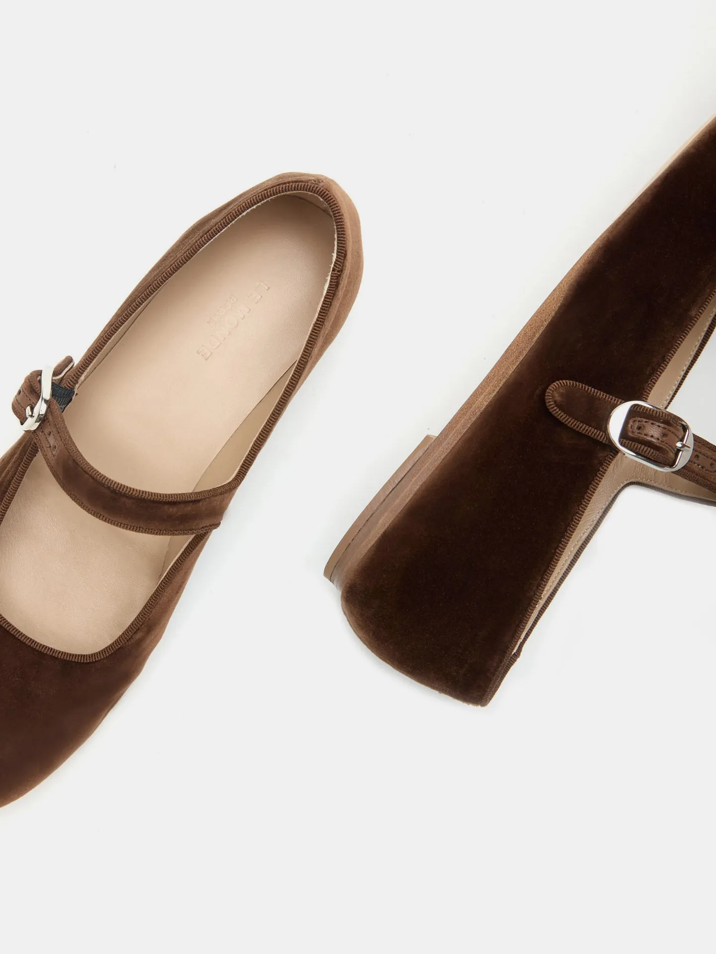 Mary Jane / Date Brown Velvet sold by Le Monde Beryl product image thumbnail 4