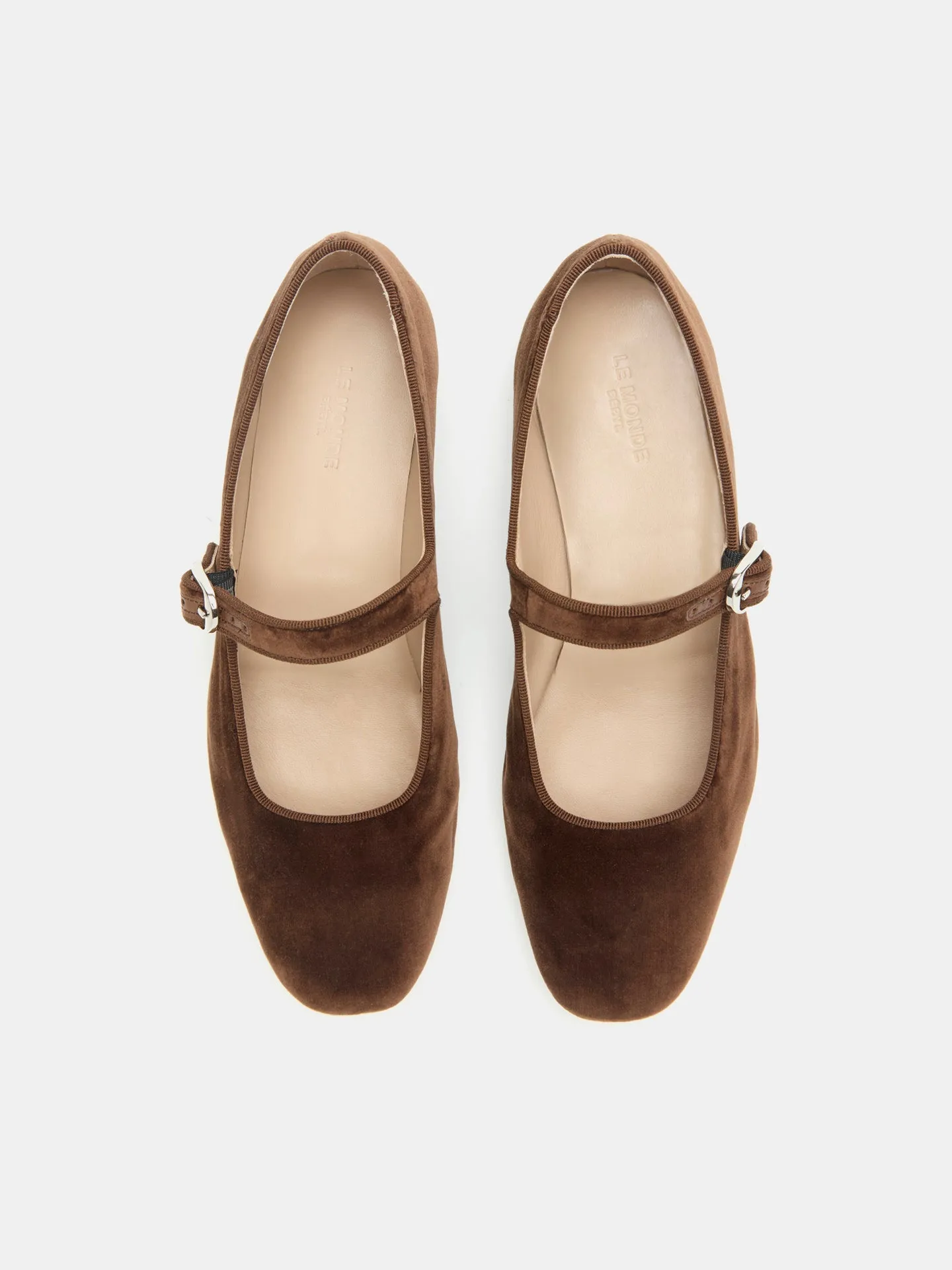 Mary Jane / Date Brown Velvet sold by Le Monde Beryl product image thumbnail 3