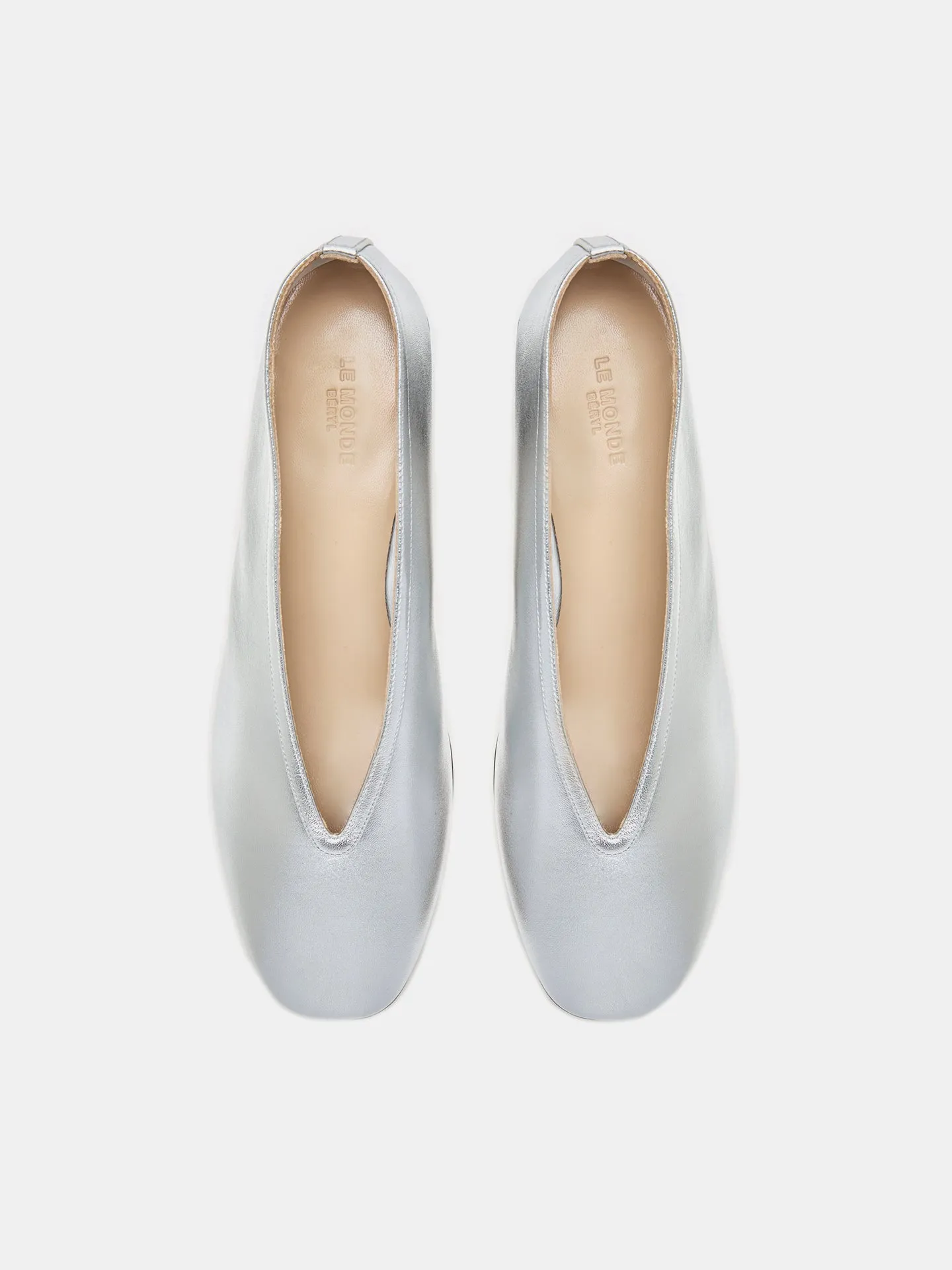 Luna Pump / Silver Leather sold by Le Monde Beryl product image thumbnail 3