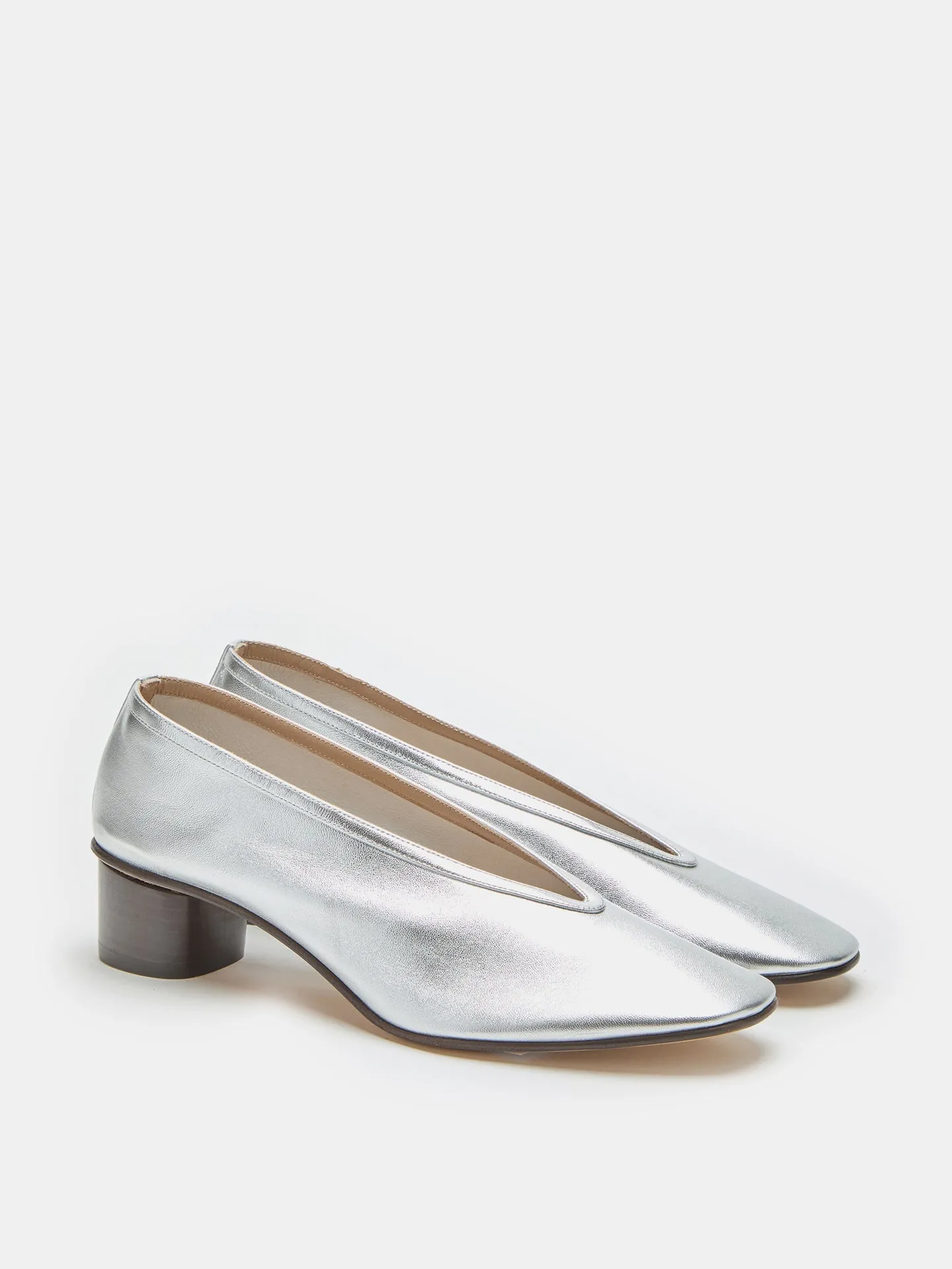 Luna Pump / Silver Leather sold by Le Monde Beryl product image thumbnail 2