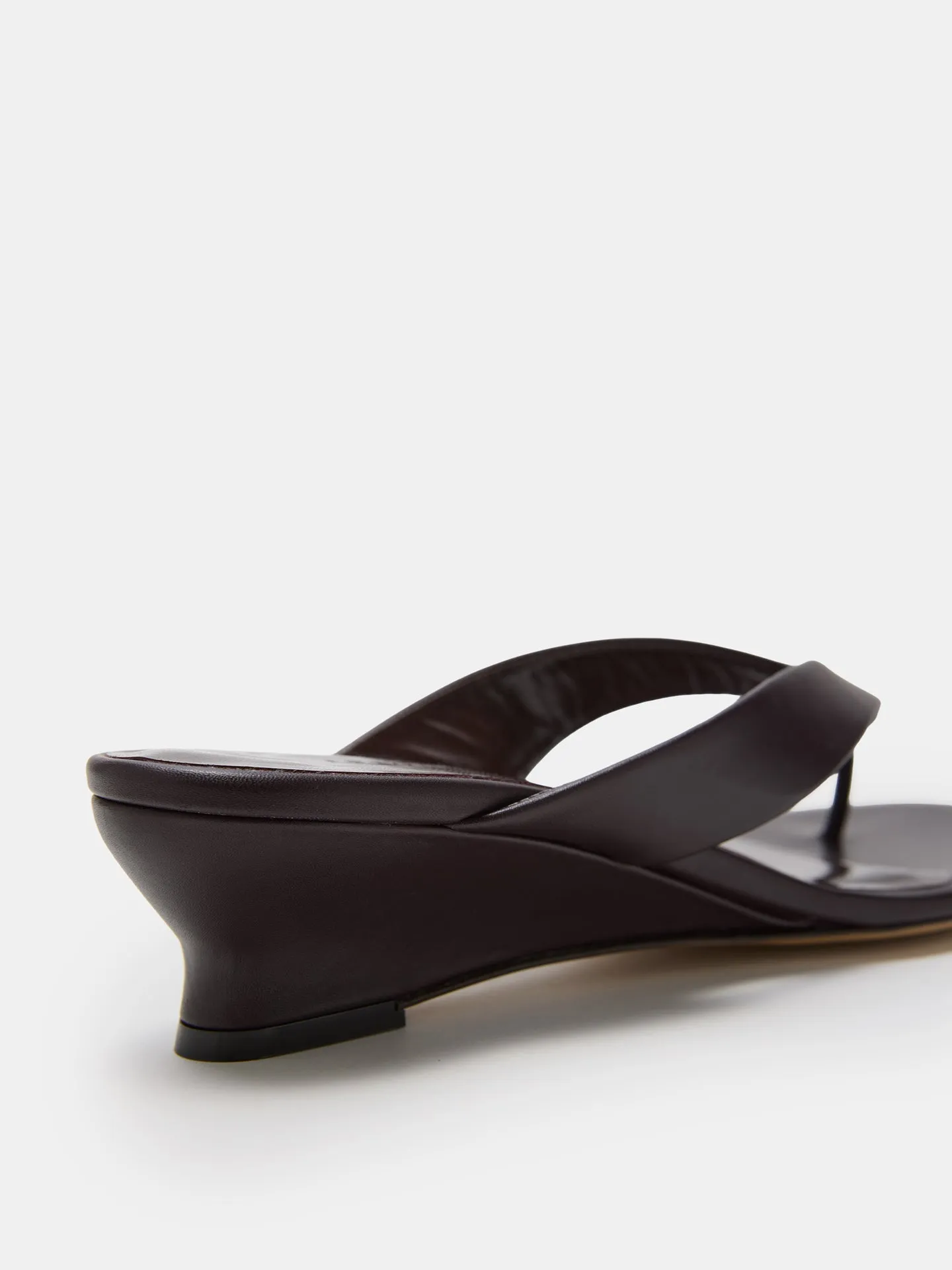 Micro Wedge Thong / Plum Leather sold by Le Monde Beryl product image thumbnail 4