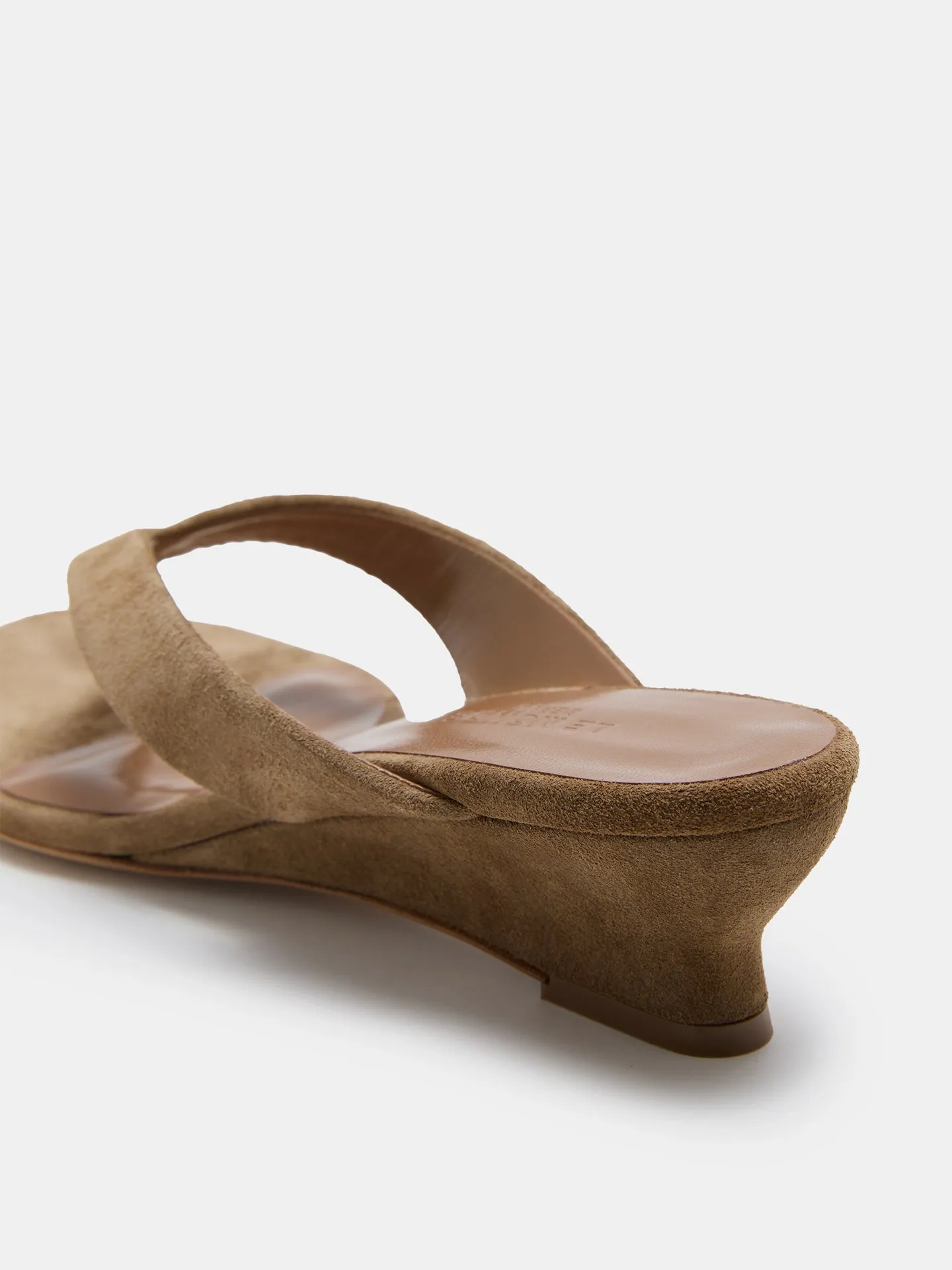 Micro Wedge Thong / Taupe Suede sold by Le Monde Beryl product image thumbnail 4