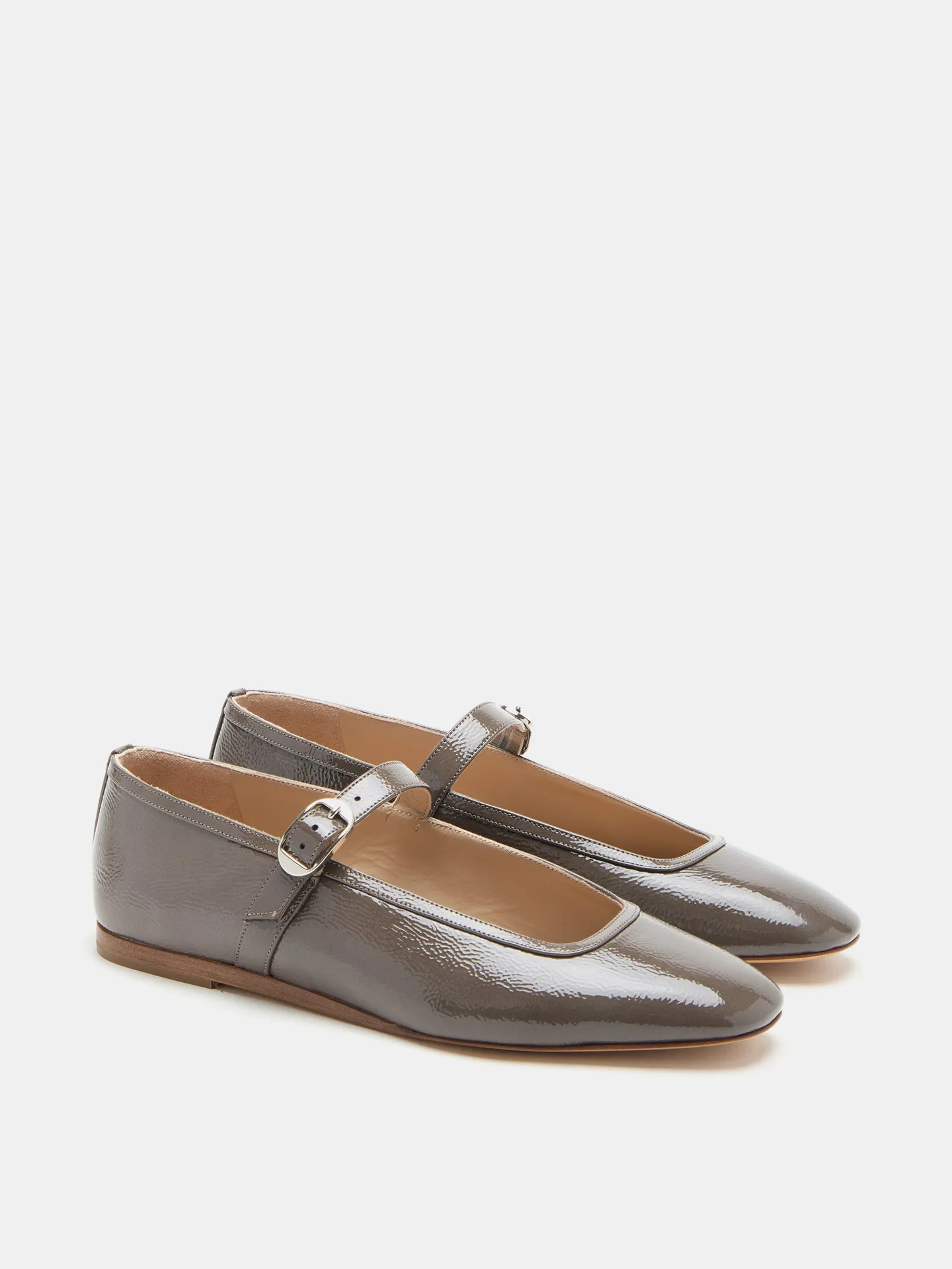 Ballet Mary Jane / Taupe Patent Leather sold by Le Monde Beryl product image thumbnail 2