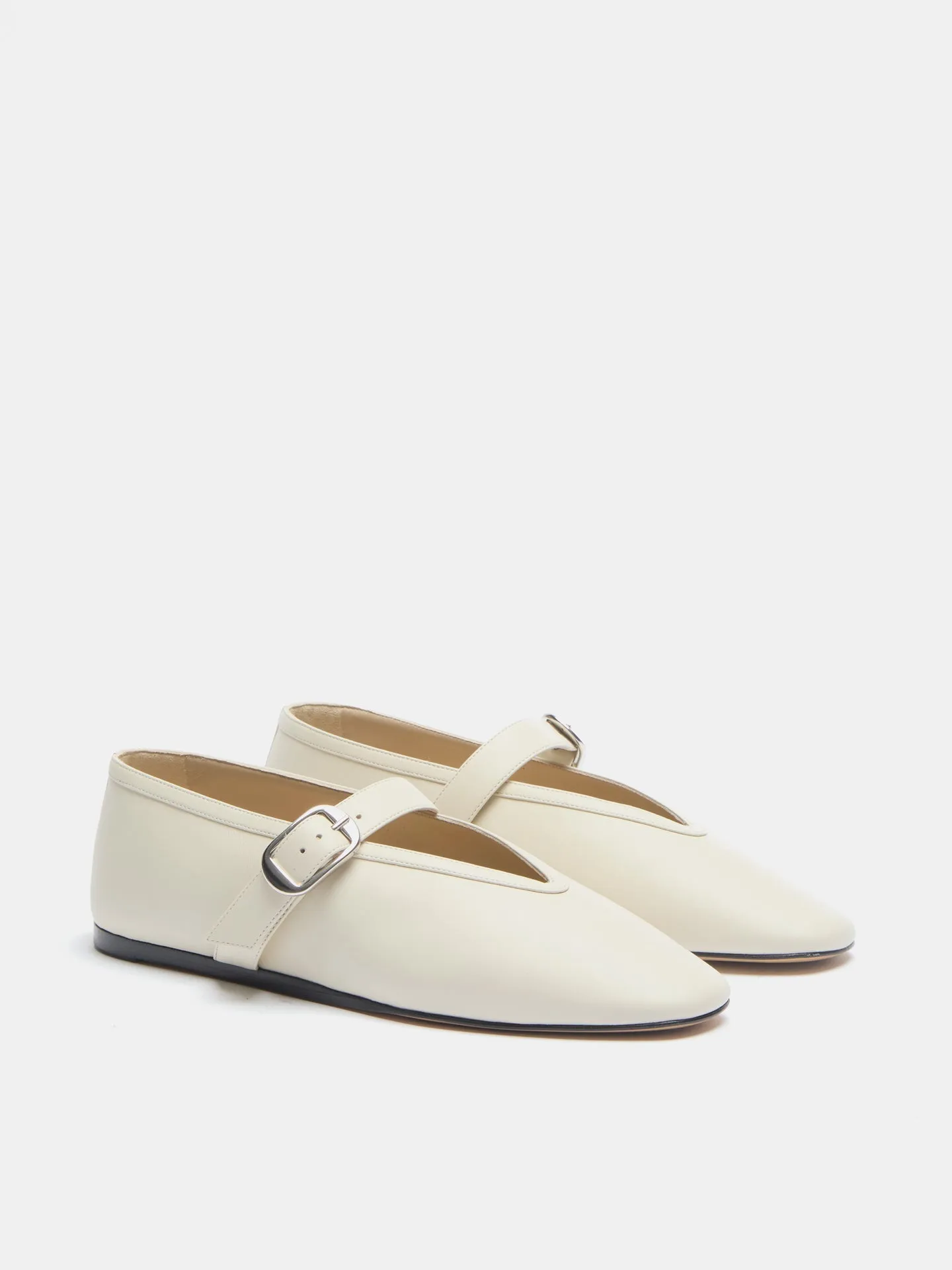 Stella Slipper / Ecru Leather sold by Le Monde Beryl product image thumbnail 2