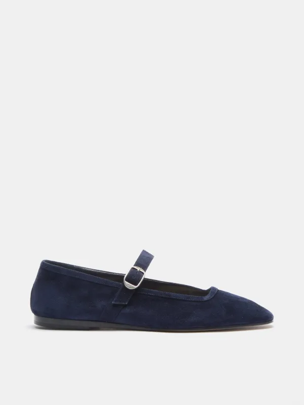 Ballet Mary Jane / Indigo Suede sold by Le Monde Beryl