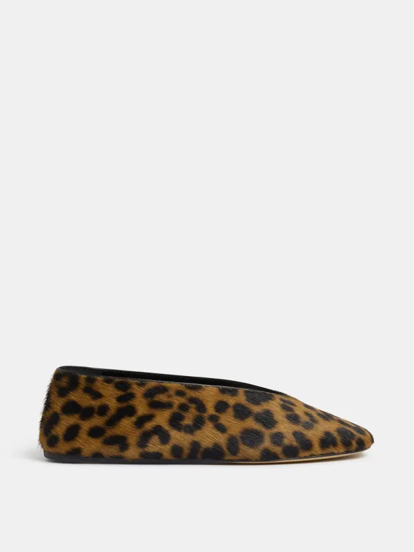 Luna Slipper / Leopard Calf Hair sold by Le Monde Beryl