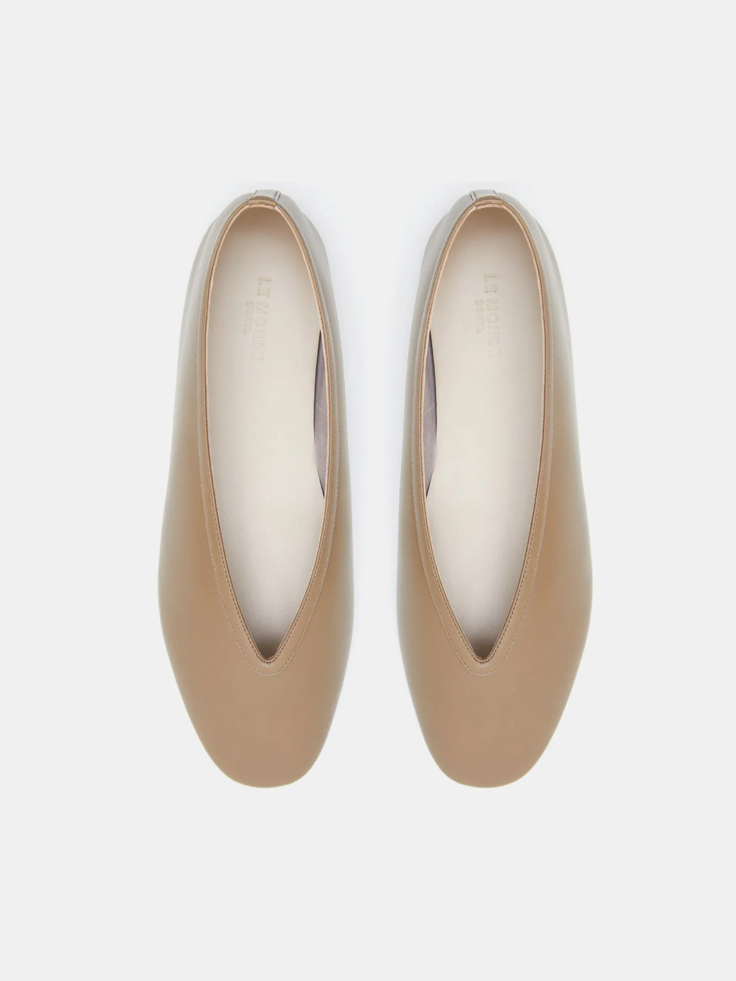 Luna Slipper / Taupe Leather sold by Le Monde Beryl product image thumbnail 3