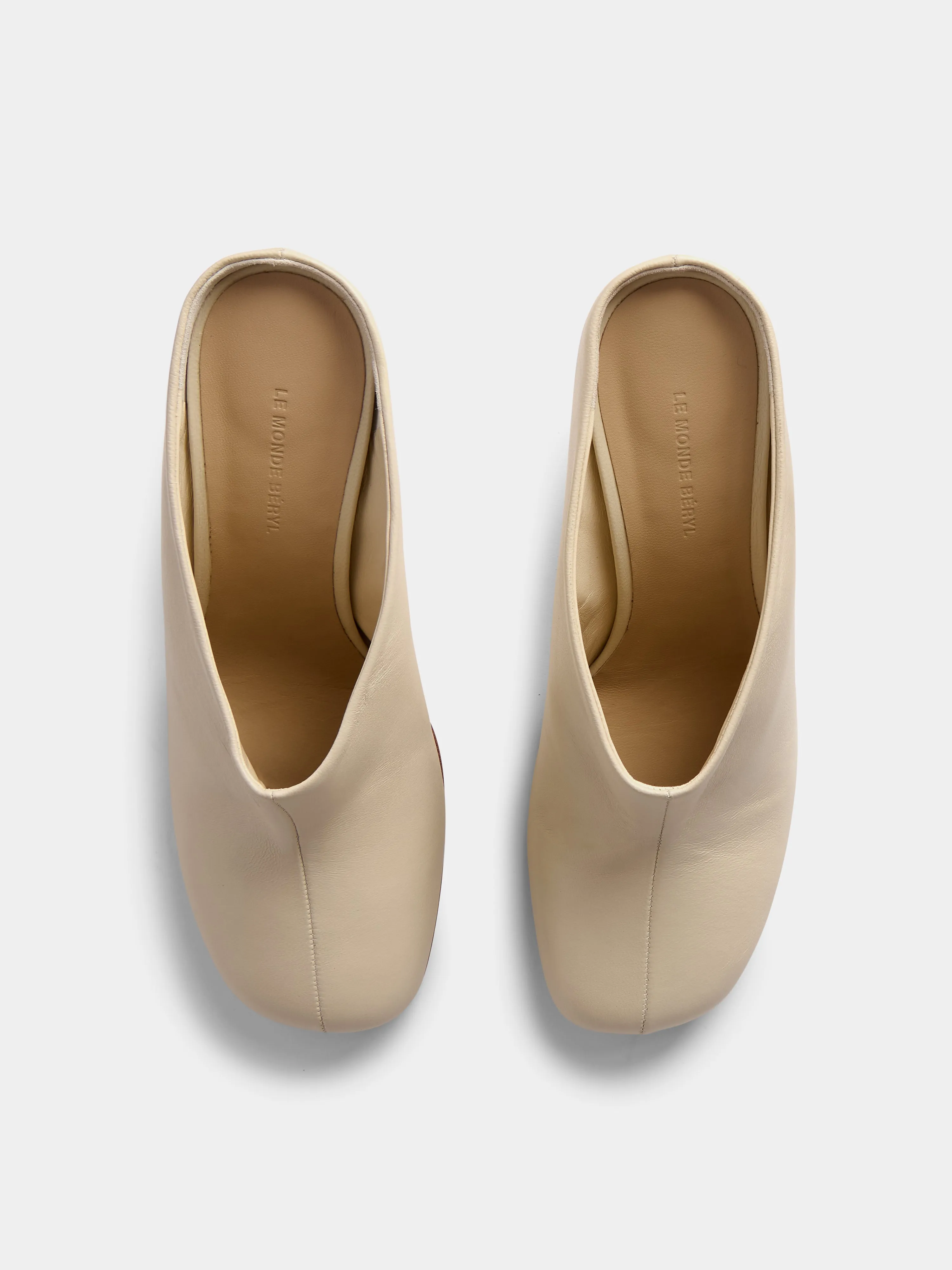 Mica Mule / Ecru Leather sold by Le Monde Beryl product image thumbnail 3