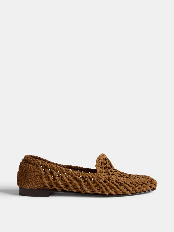 Soft Loafer Knotted / Taupe Suede made by Le Monde Beryl