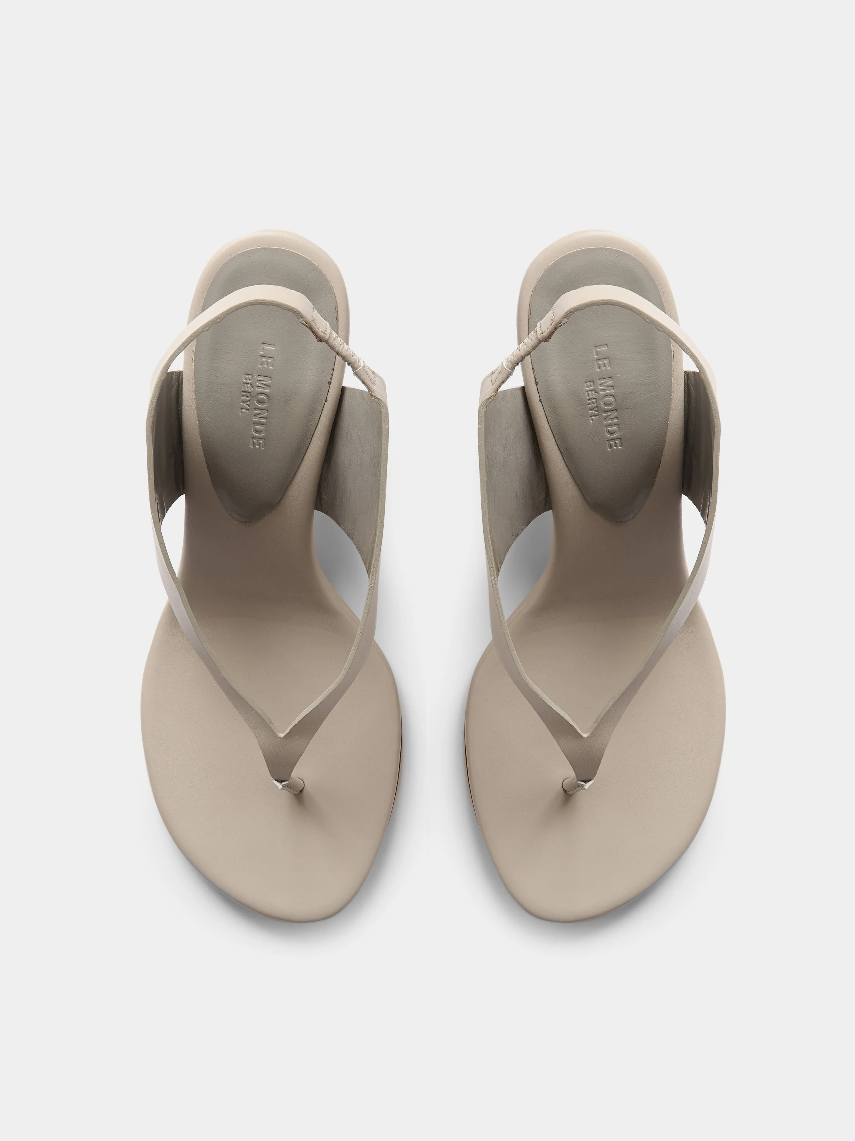 Langley Thong Wedge / New Pearl Leather sold by Le Monde Beryl product image thumbnail 3