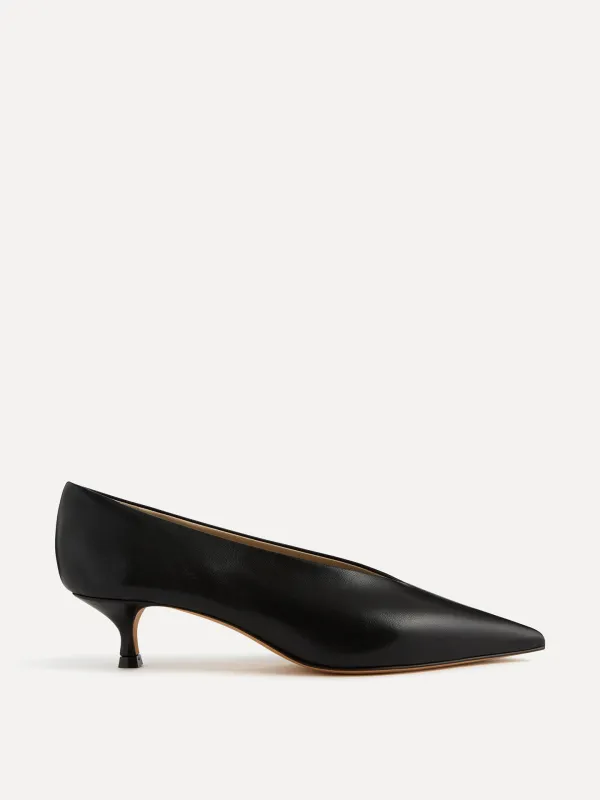 Babouche Kitten / Black Leather made by Le Monde Beryl