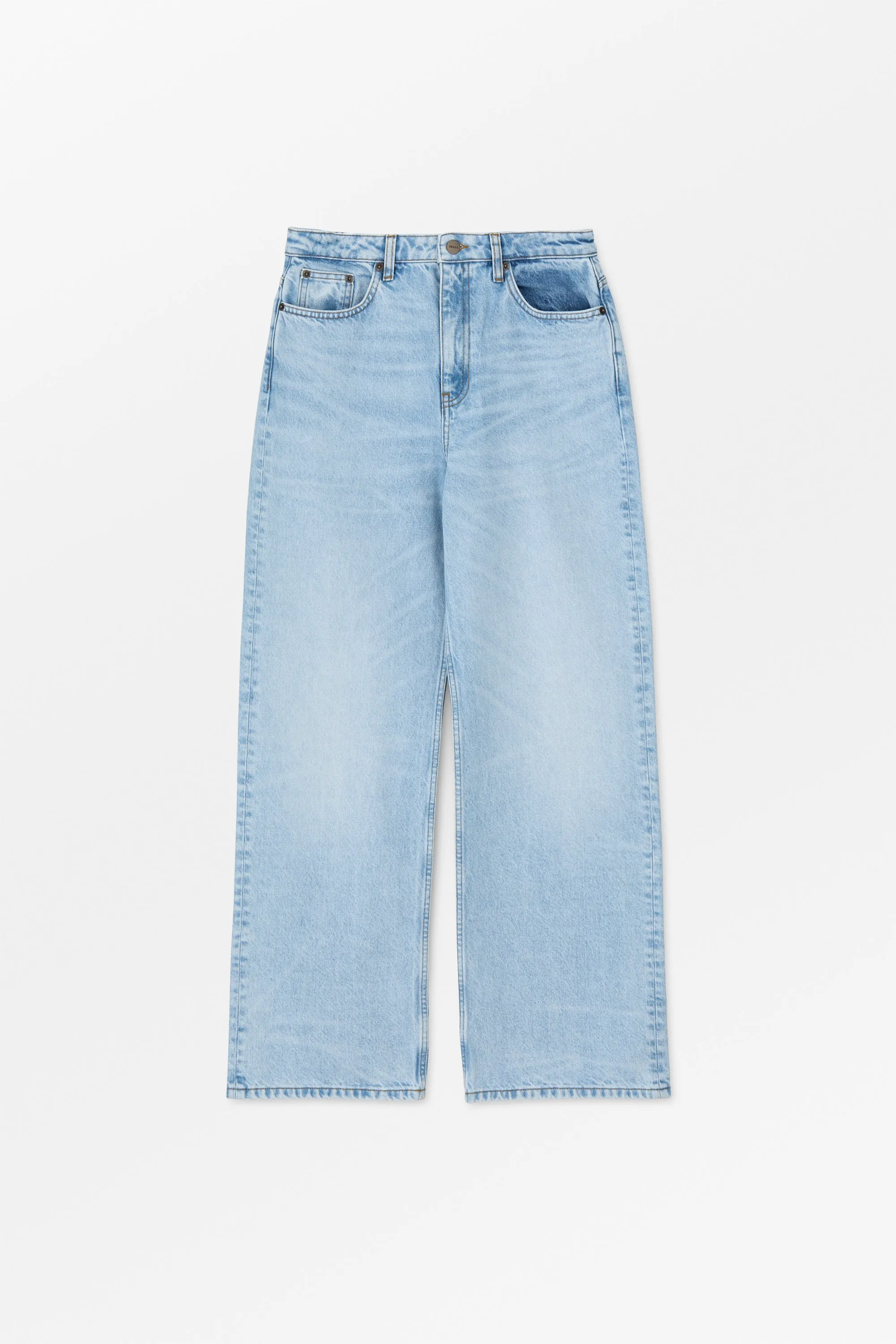 Willow wide jeans - Worn light blue sold by Skall Studio