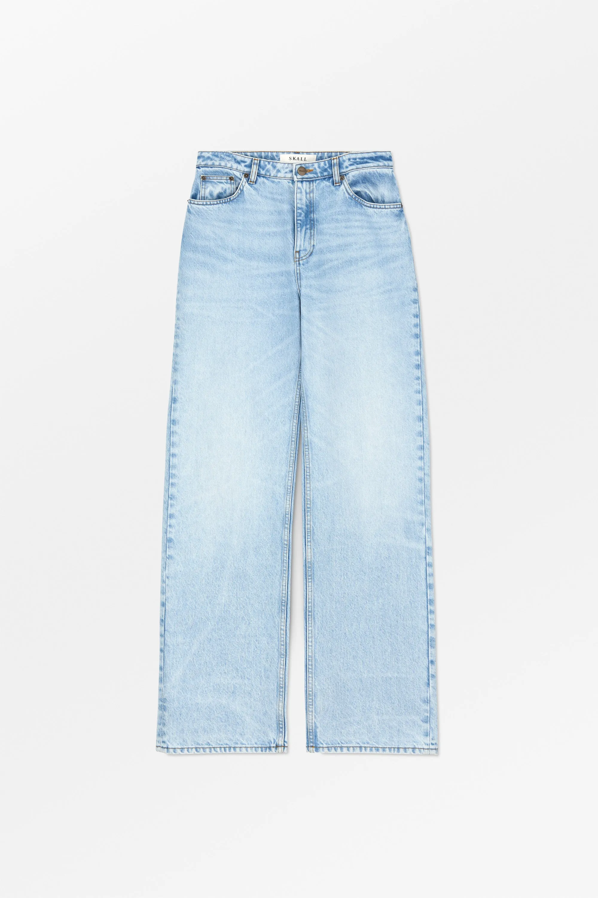 Maddy straight jeans - Worn light blue sold by Skall Studio