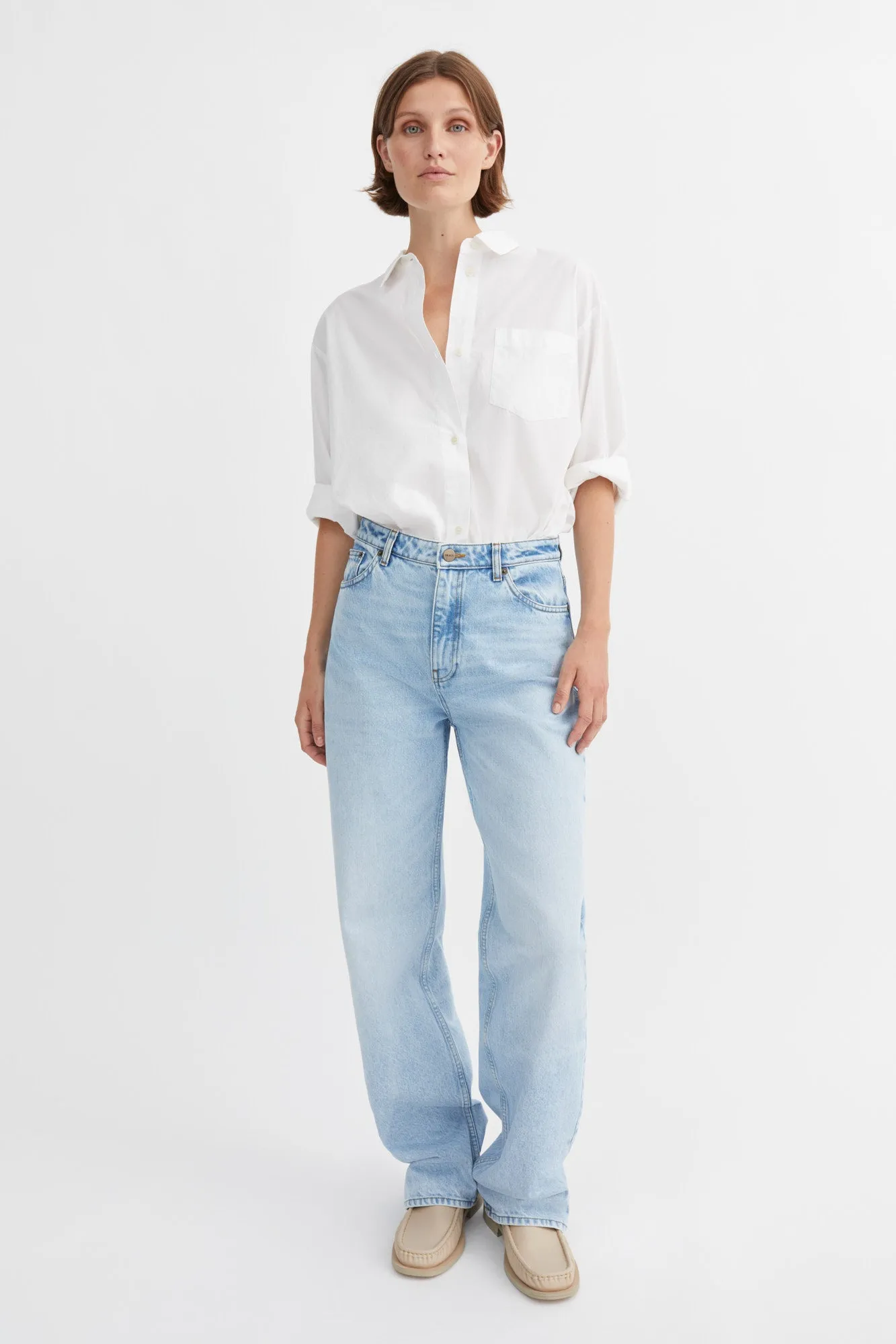 Maddy straight jeans - Worn light blue sold by Skall Studio product image thumbnail 2