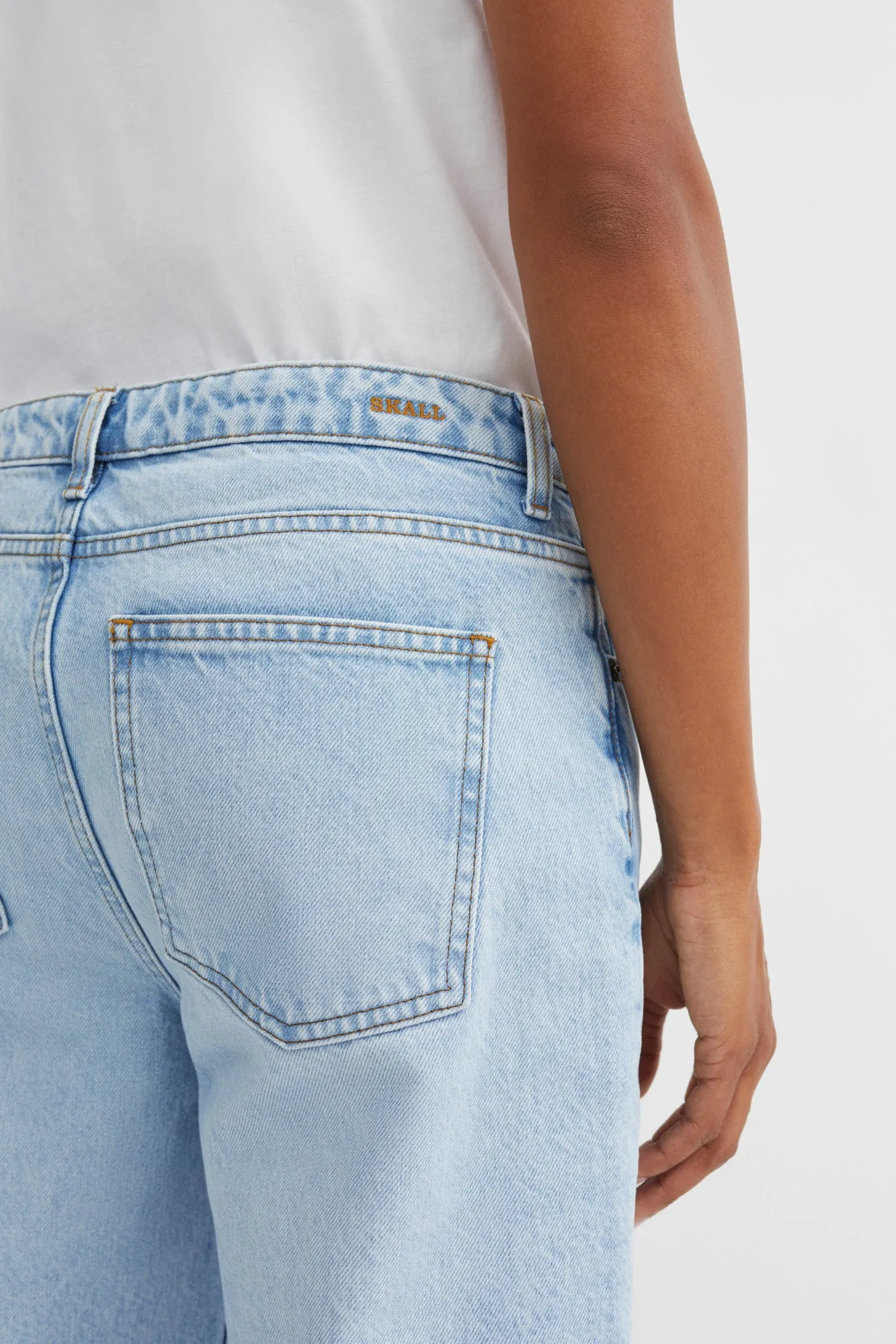 Taylor cropped jeans - Worn light blue sold by Skall Studio product image thumbnail 3