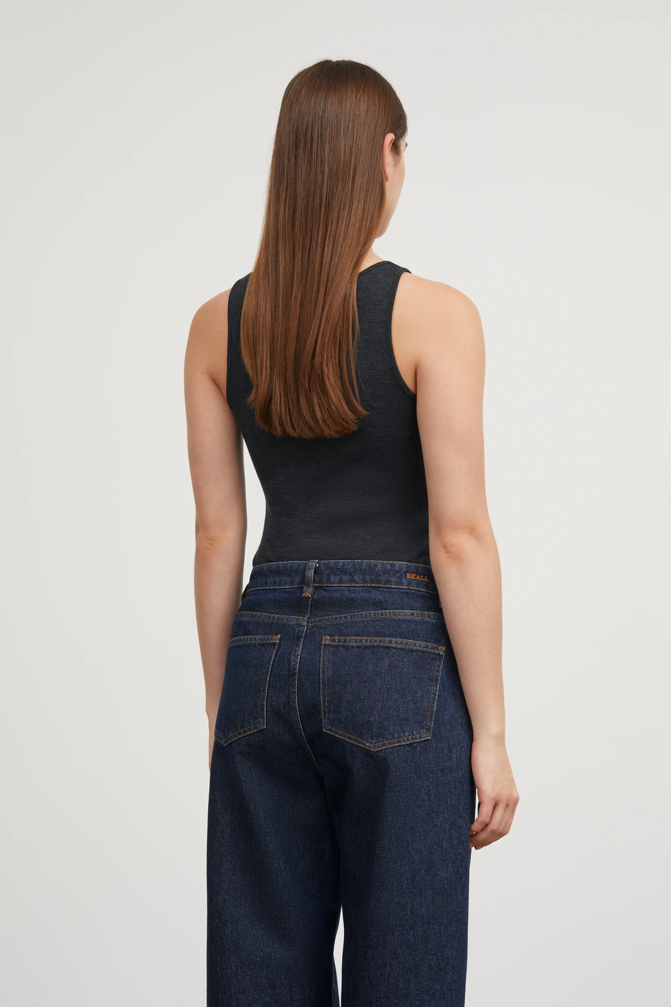 Amy top - Dark Grey Melange sold by Skall Studio product image thumbnail 3