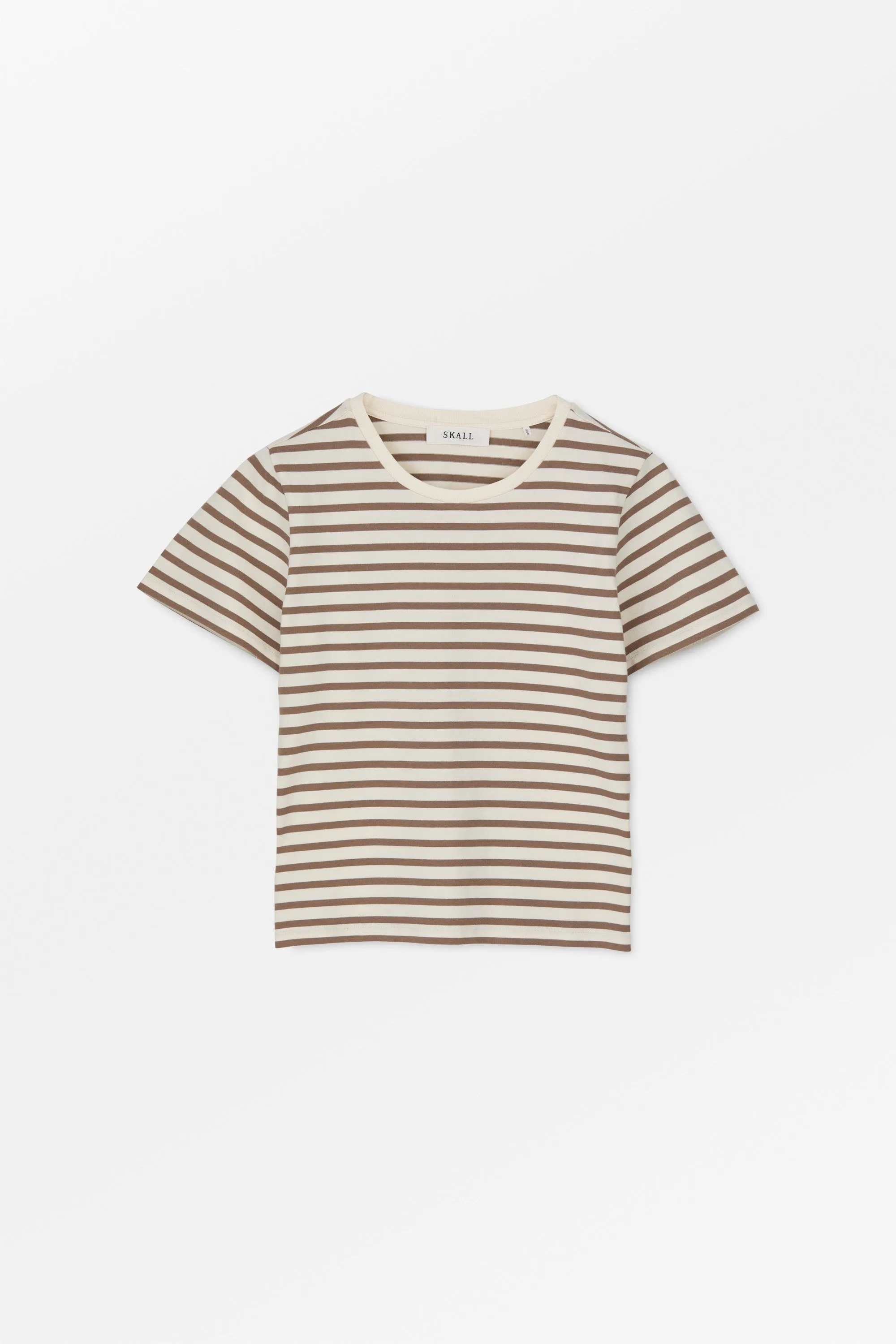 Loui regular tee - Light brown/White stripe sold by Skall Studio