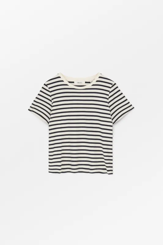 Loui regular tee - Dark navy/White stripe made by Skall Studio
