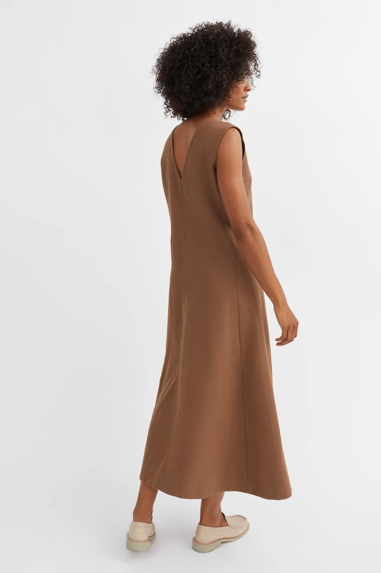 Antonia dress - Warm brown sold by Skall Studio product image thumbnail 4