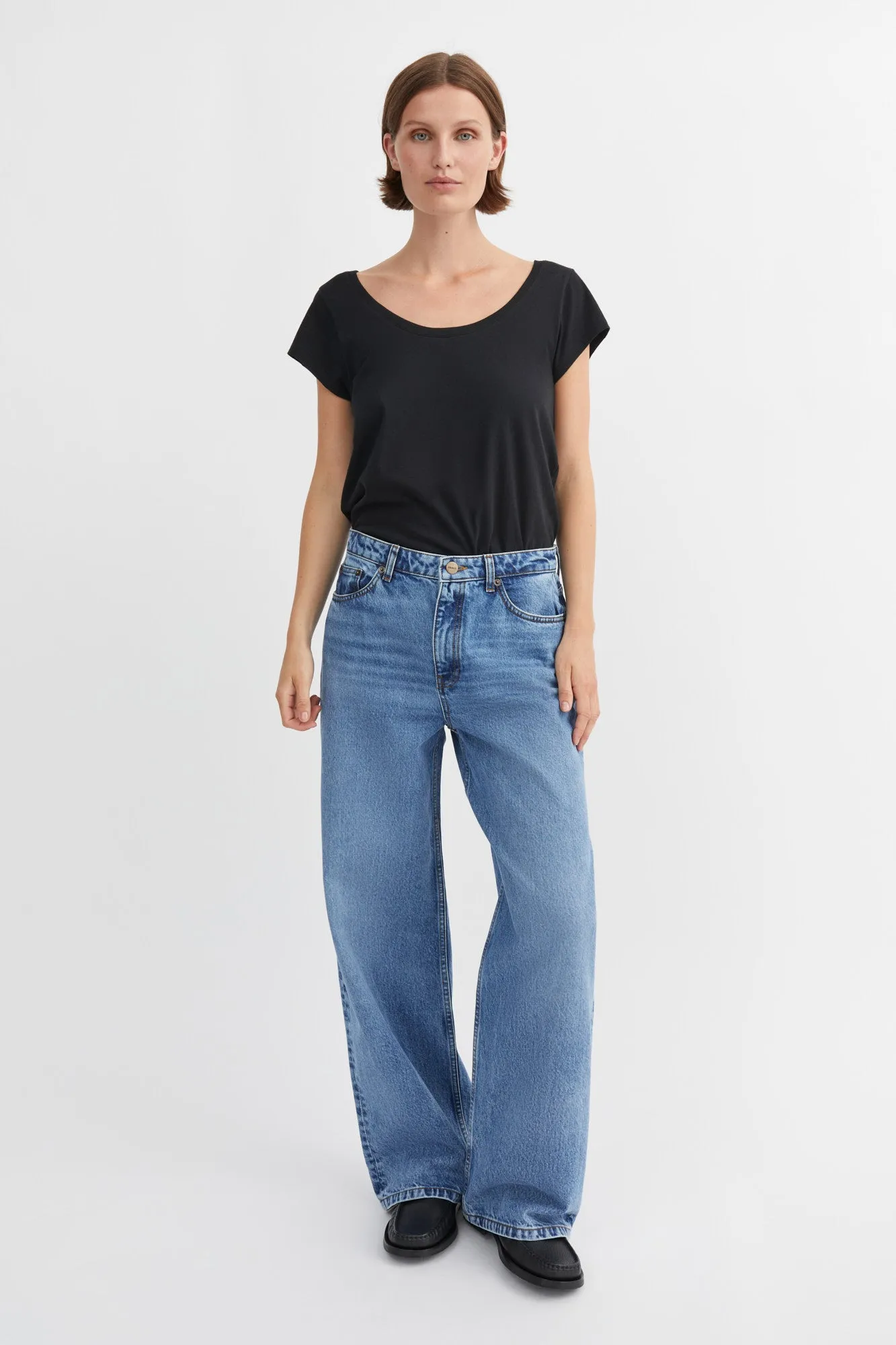 Willow wide jeans - Worn mid blue sold by Skall Studio product image thumbnail 2