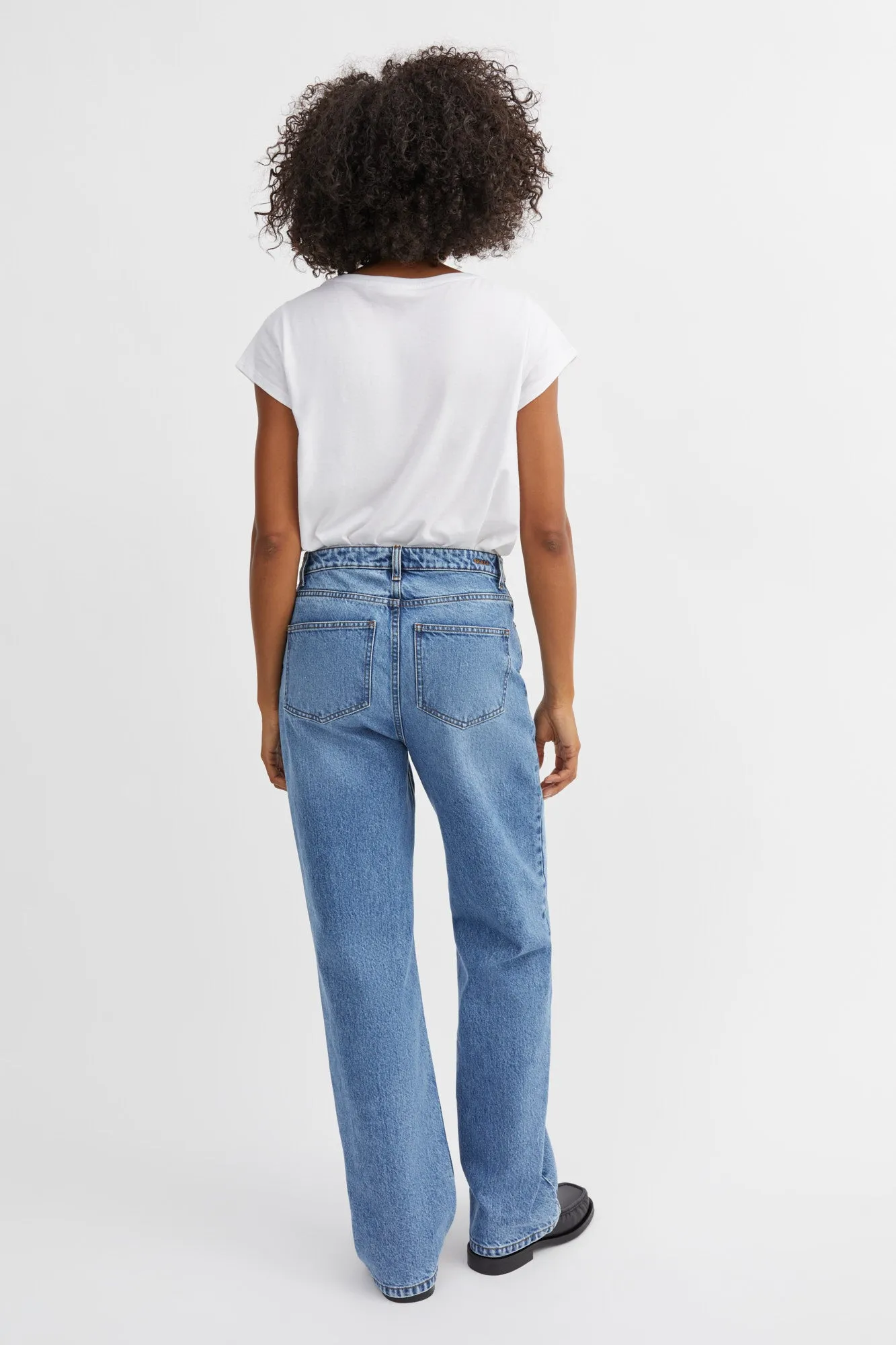 Maddy straight jeans - Worn mid blue sold by Skall Studio product image thumbnail 4