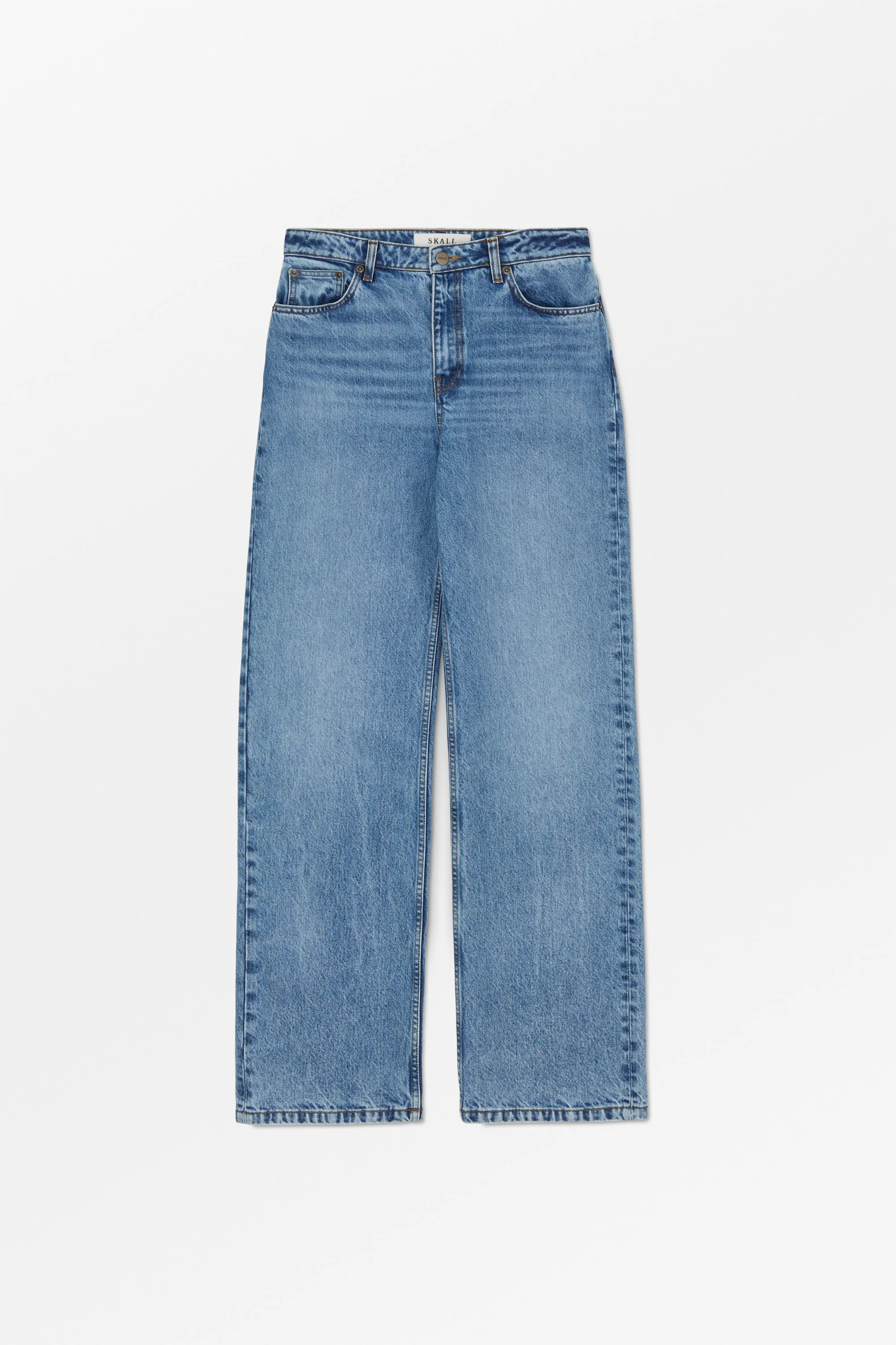 Maddy straight jeans - Worn mid blue sold by Skall Studio