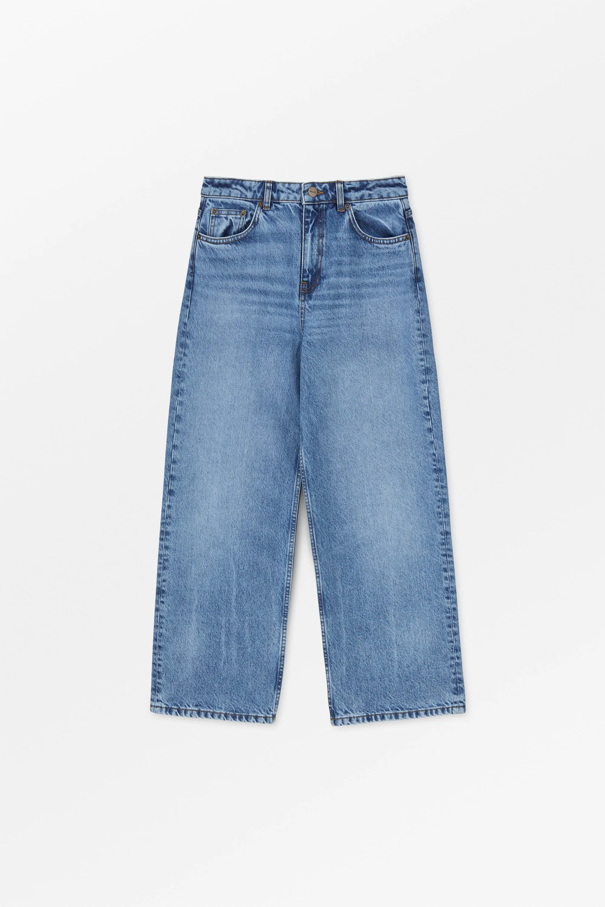 Taylor cropped jeans - Worn mid blue sold by Skall Studio