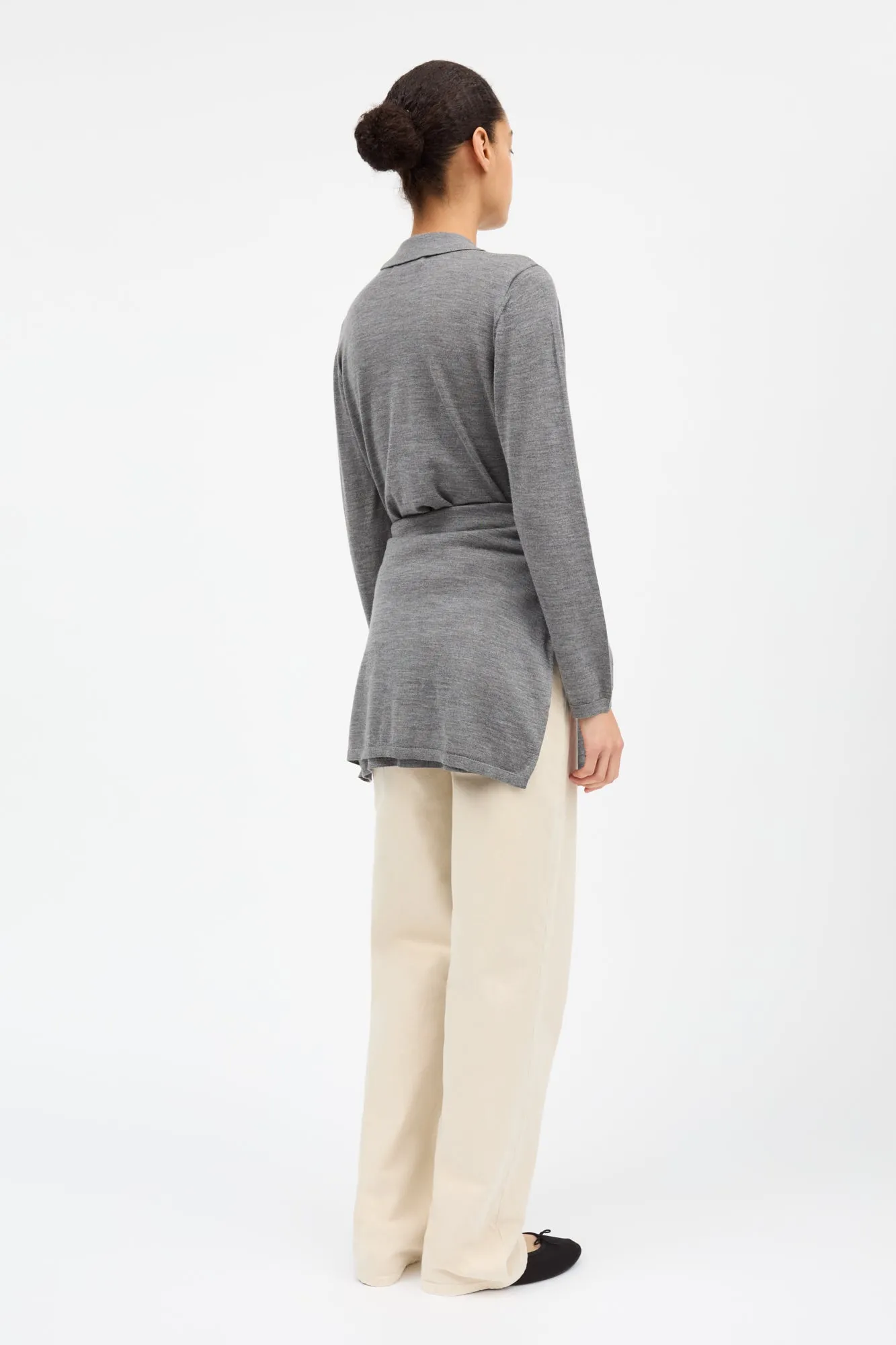 Amethyst cardigan - Grey melange sold by Skall Studio product image thumbnail 4