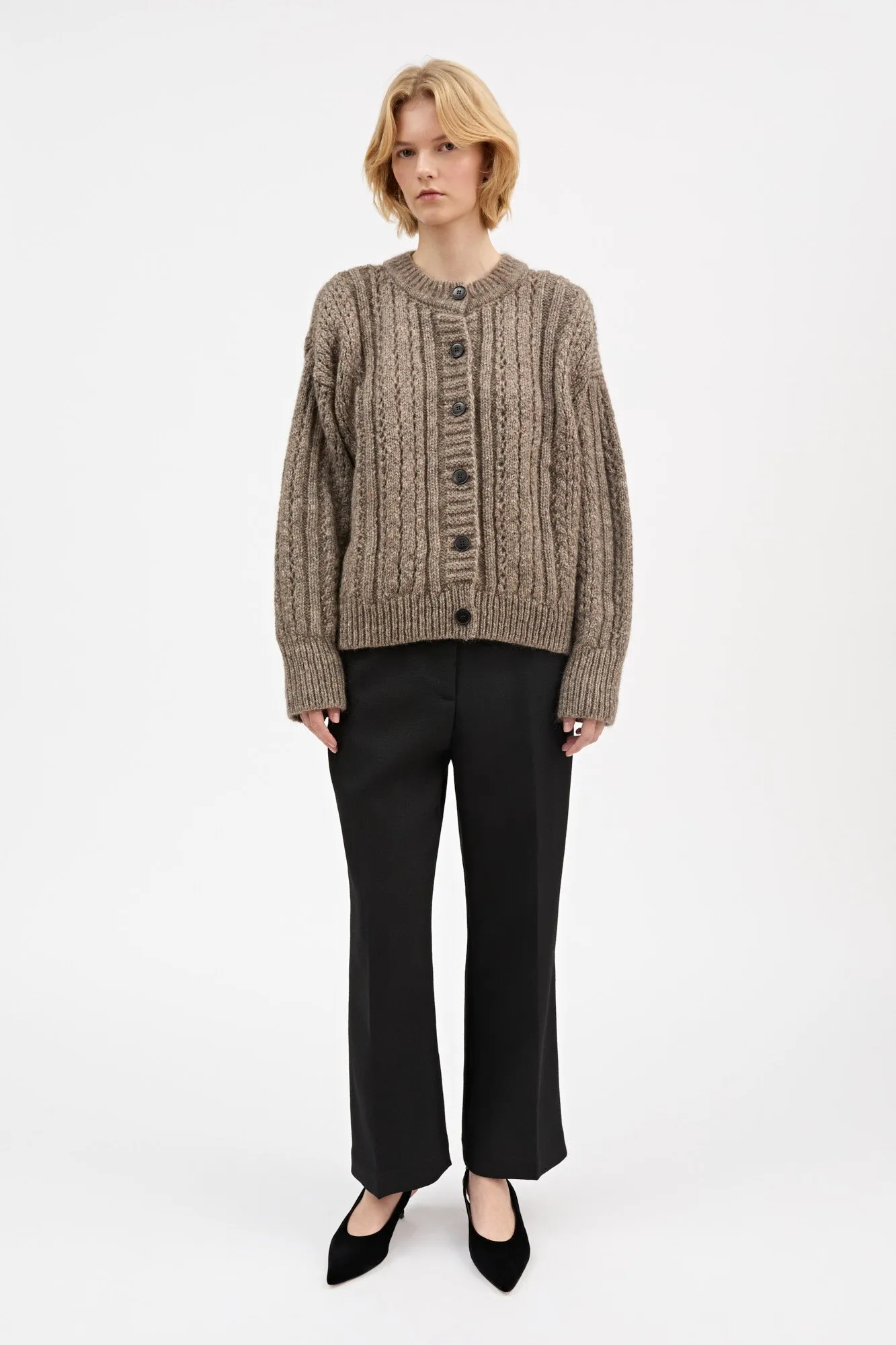 Dagmar cardigan - Light brown sold by Skall Studio product image thumbnail 3
