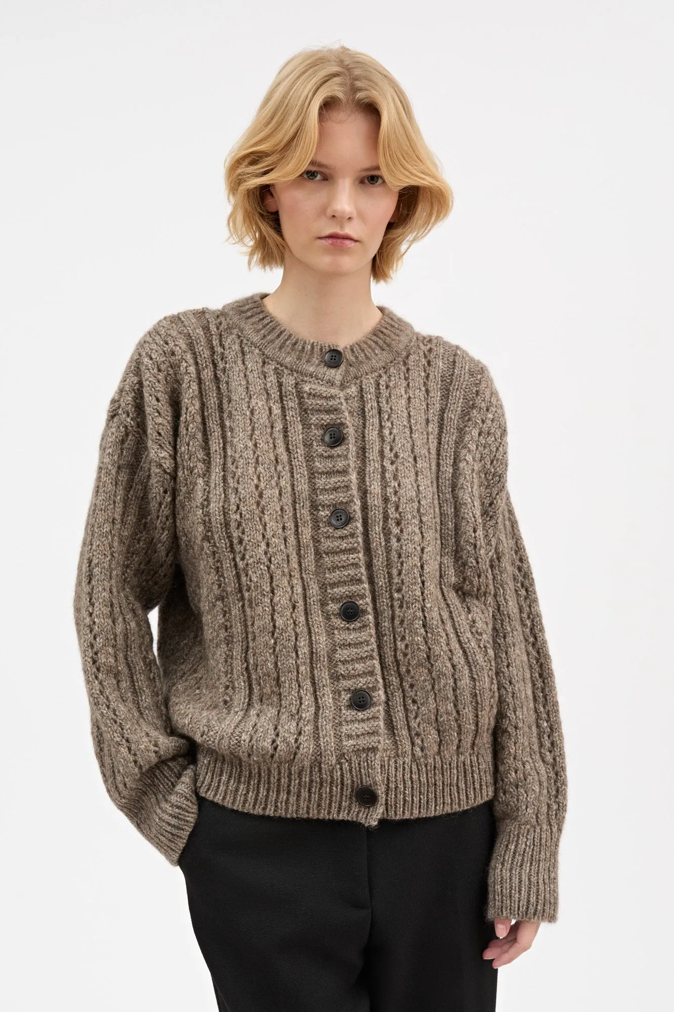 Dagmar cardigan - Light brown sold by Skall Studio product image thumbnail 2