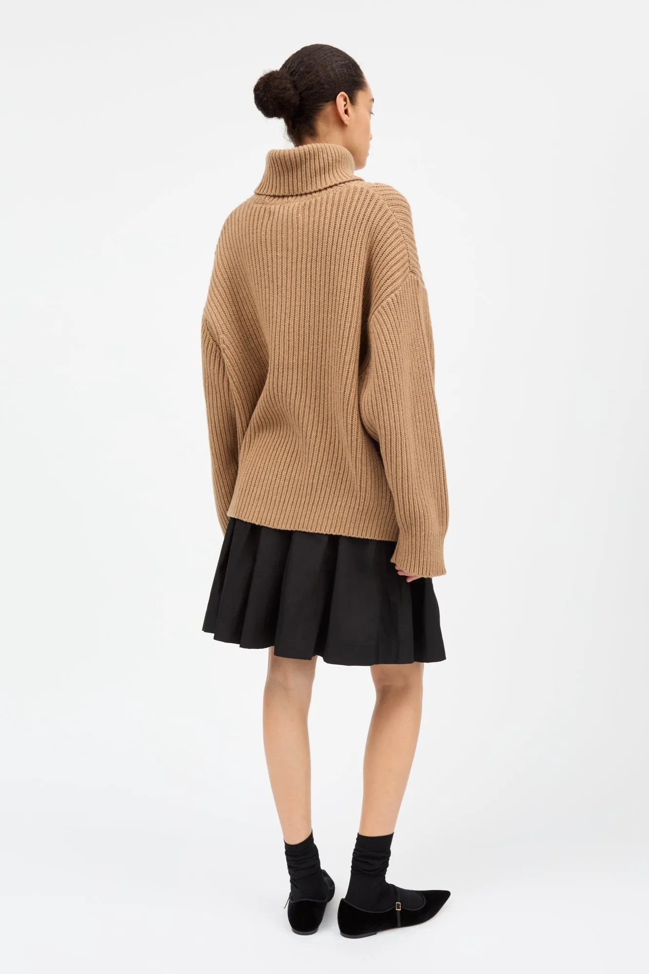 Diana T-neck jumper - Camel sold by Skall Studio product image thumbnail 4