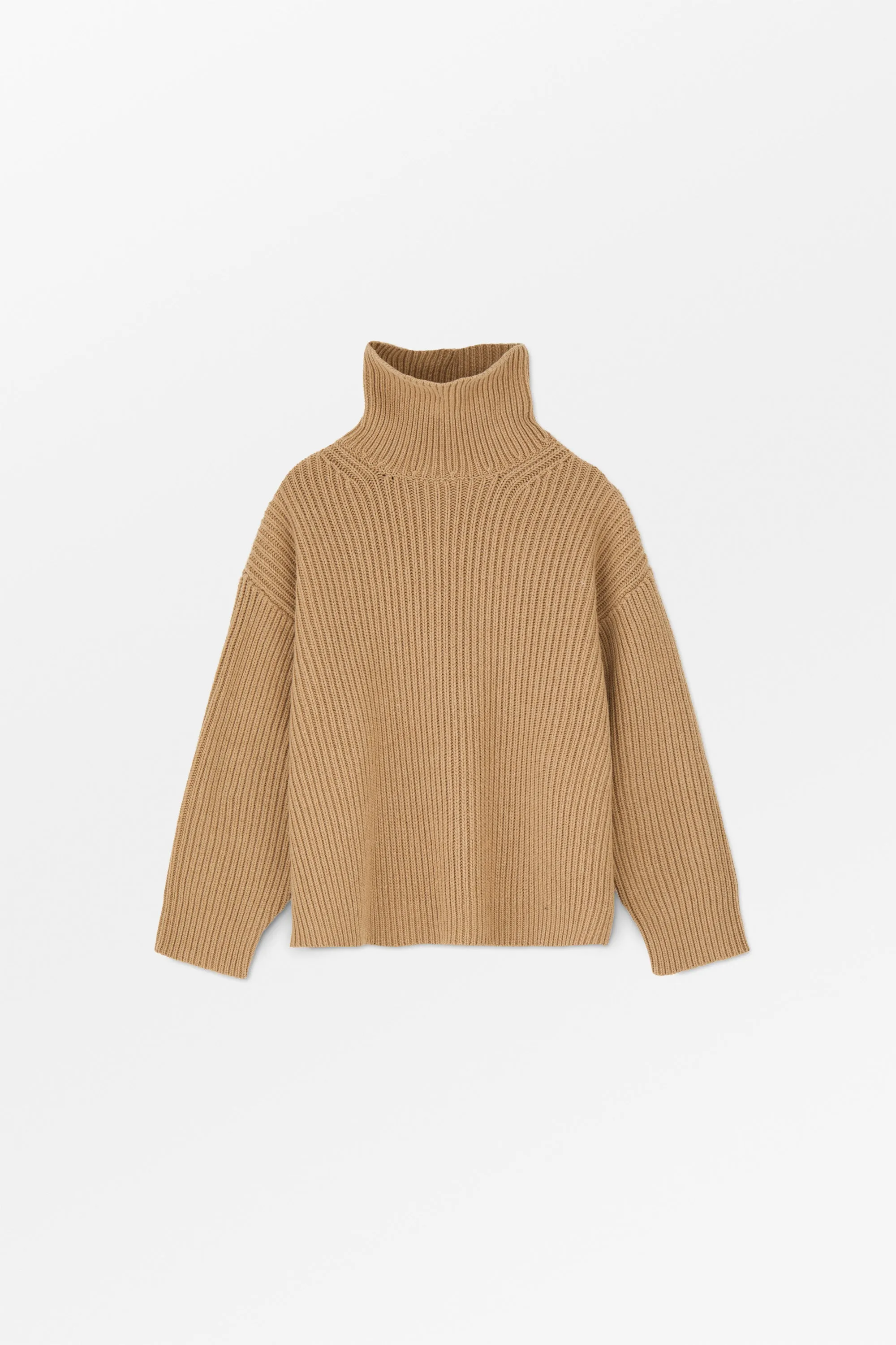 Diana T-neck jumper - Camel sold by Skall Studio