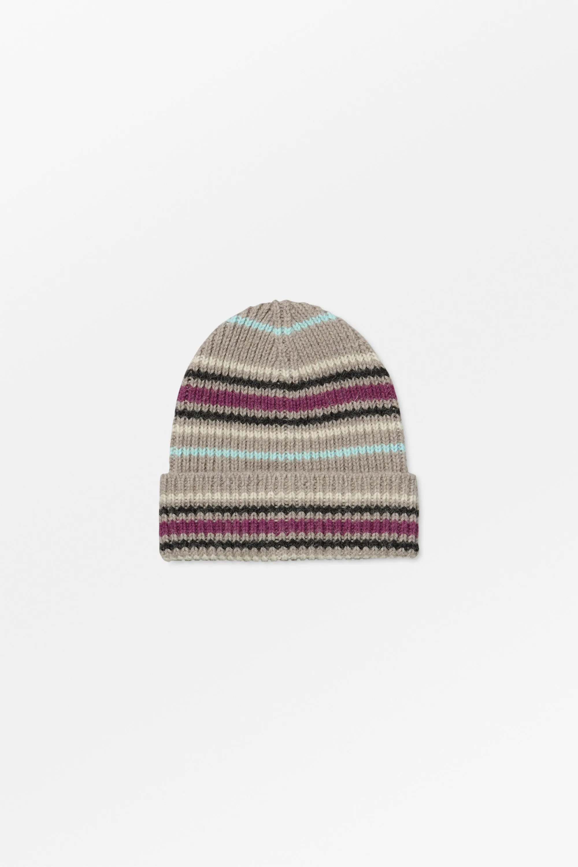 Laura beanie - Brown mélange/Multi sold by Skall Studio