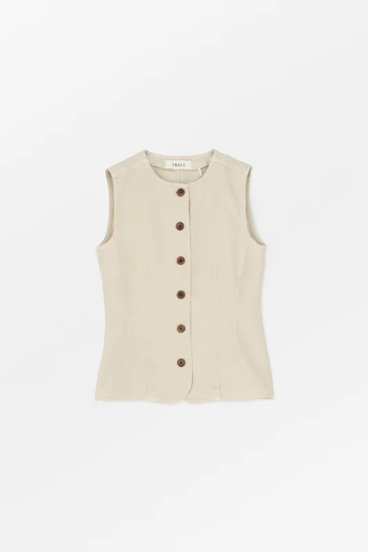 Tammy vest - Beige sold by Skall Studio