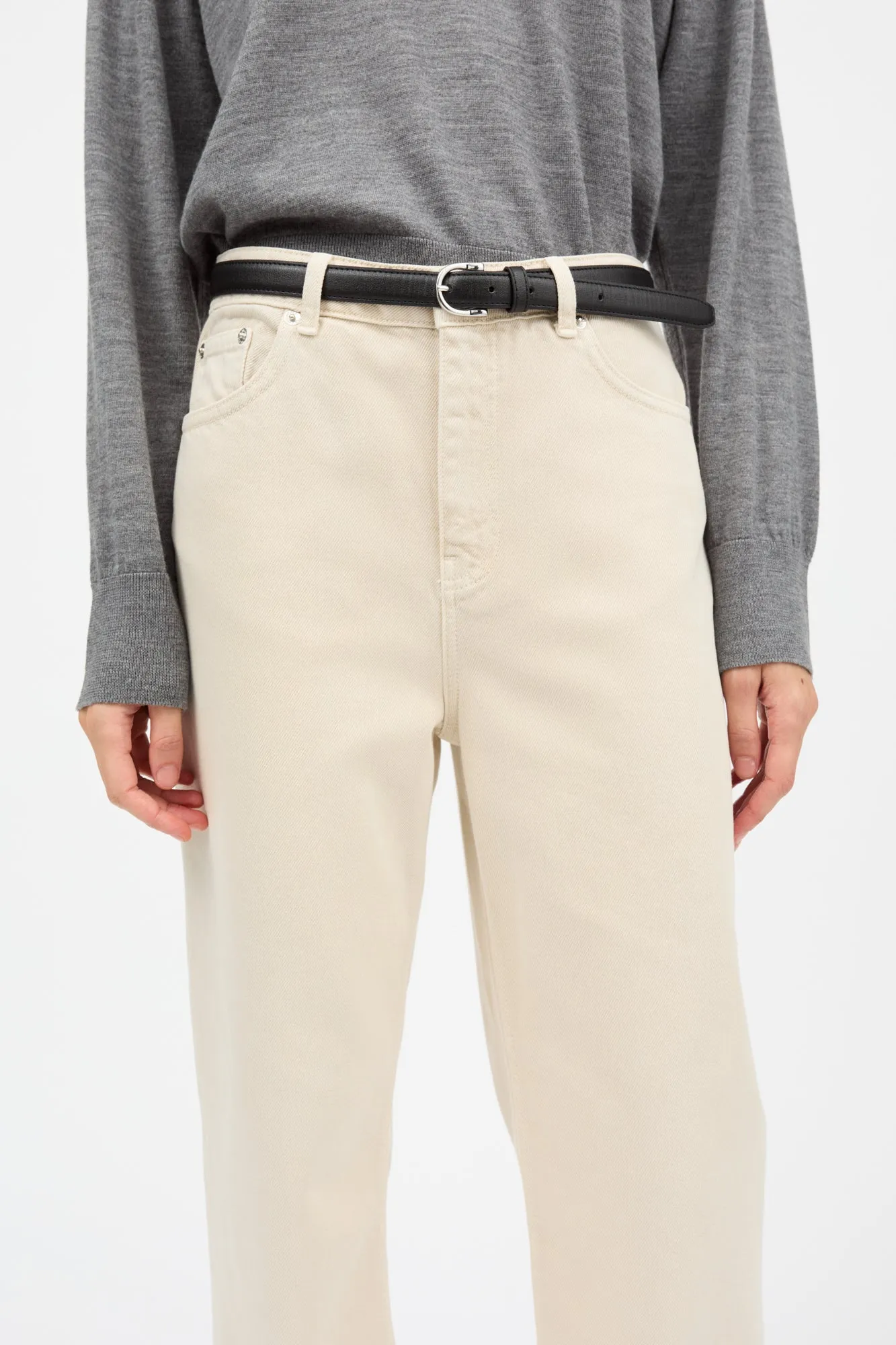 Maddy straight jeans - Beige sold by Skall Studio product image thumbnail 3