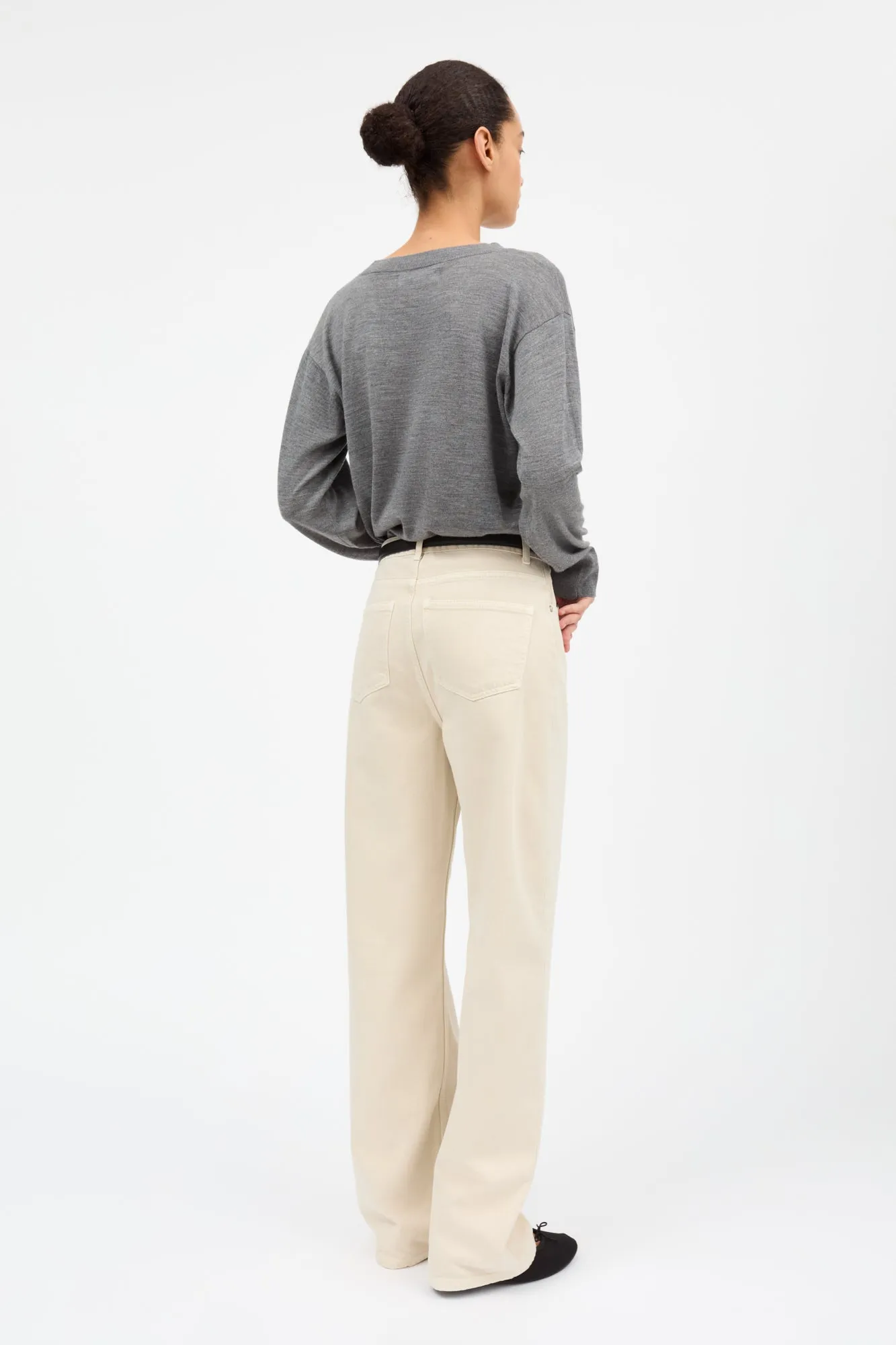 Maddy straight jeans - Beige sold by Skall Studio product image thumbnail 4