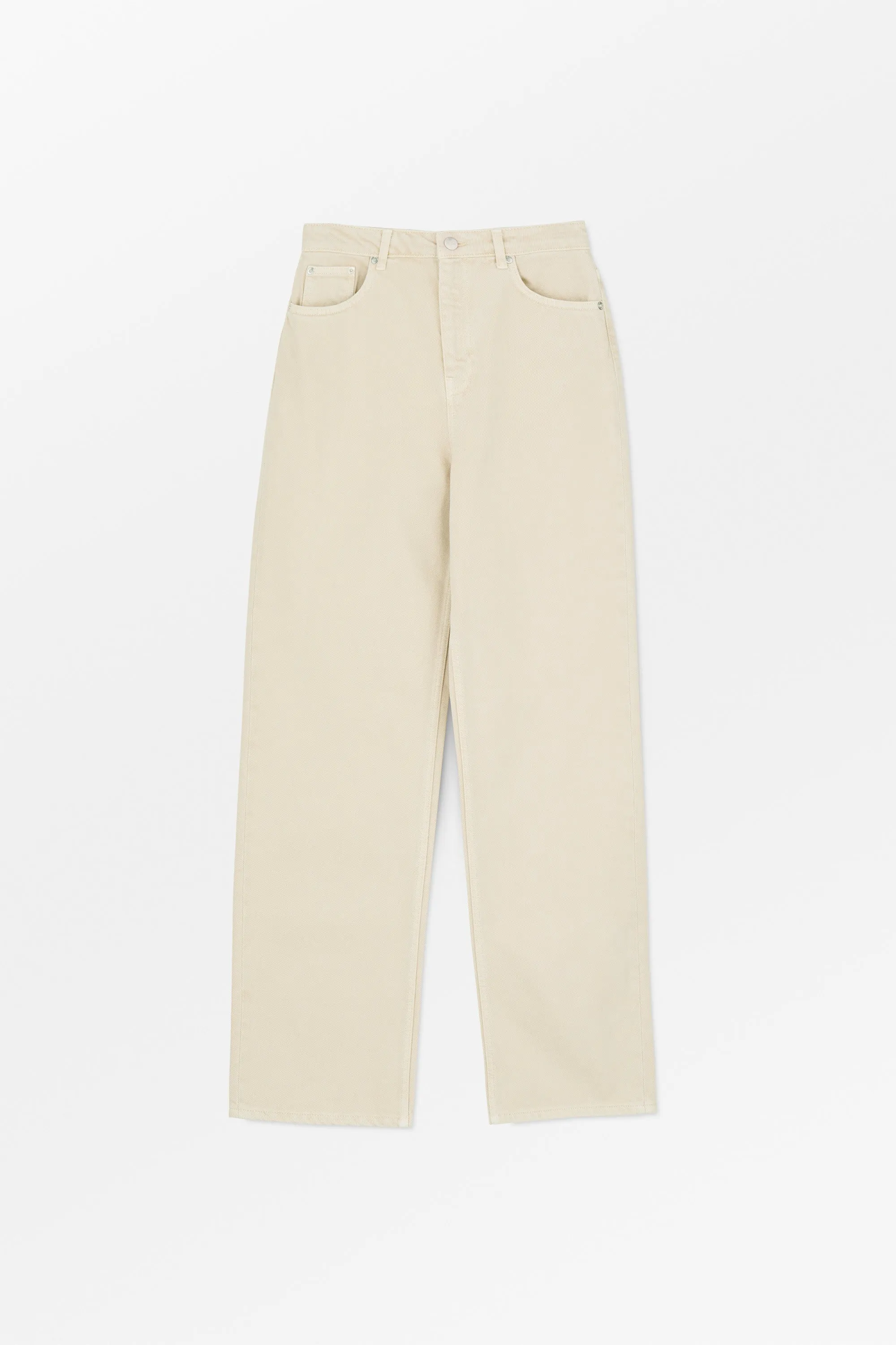 Maddy straight jeans - Beige sold by Skall Studio