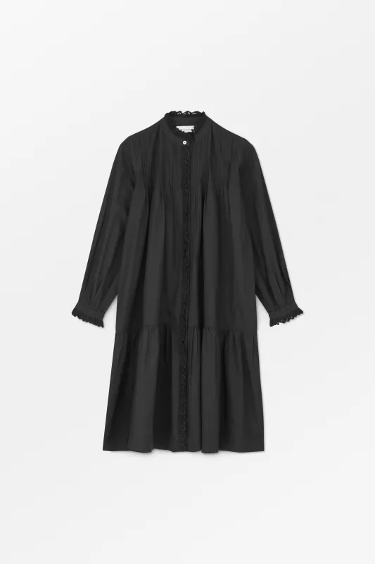 Lulu shirtdress - Black made by Skall Studio