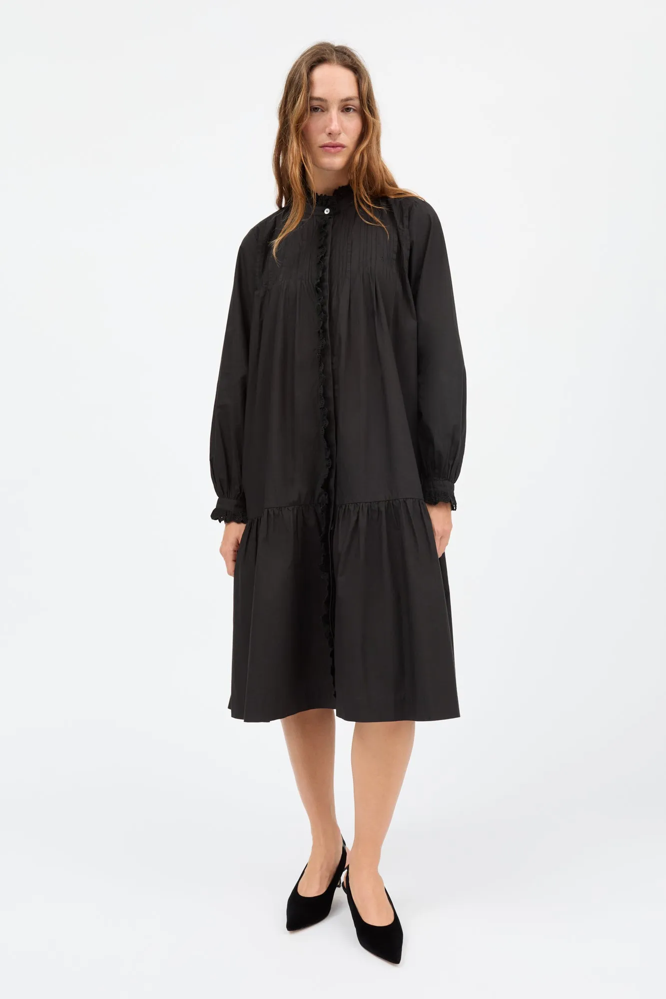 Lulu shirtdress - Black sold by Skall Studio product image thumbnail 2