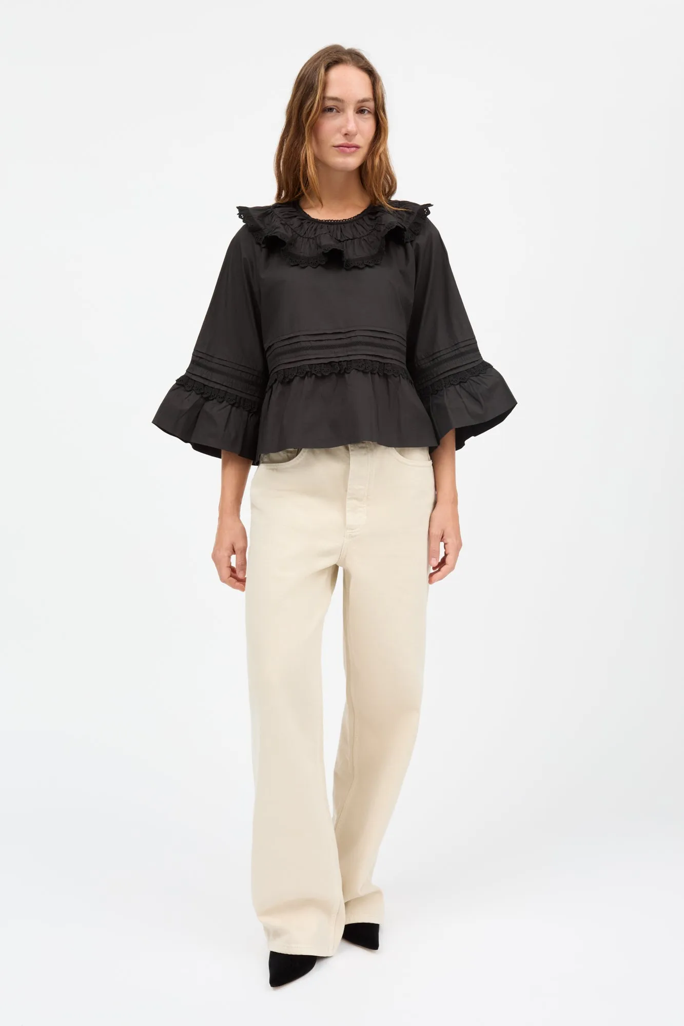 Lulu blouse - Black sold by Skall Studio product image thumbnail 3
