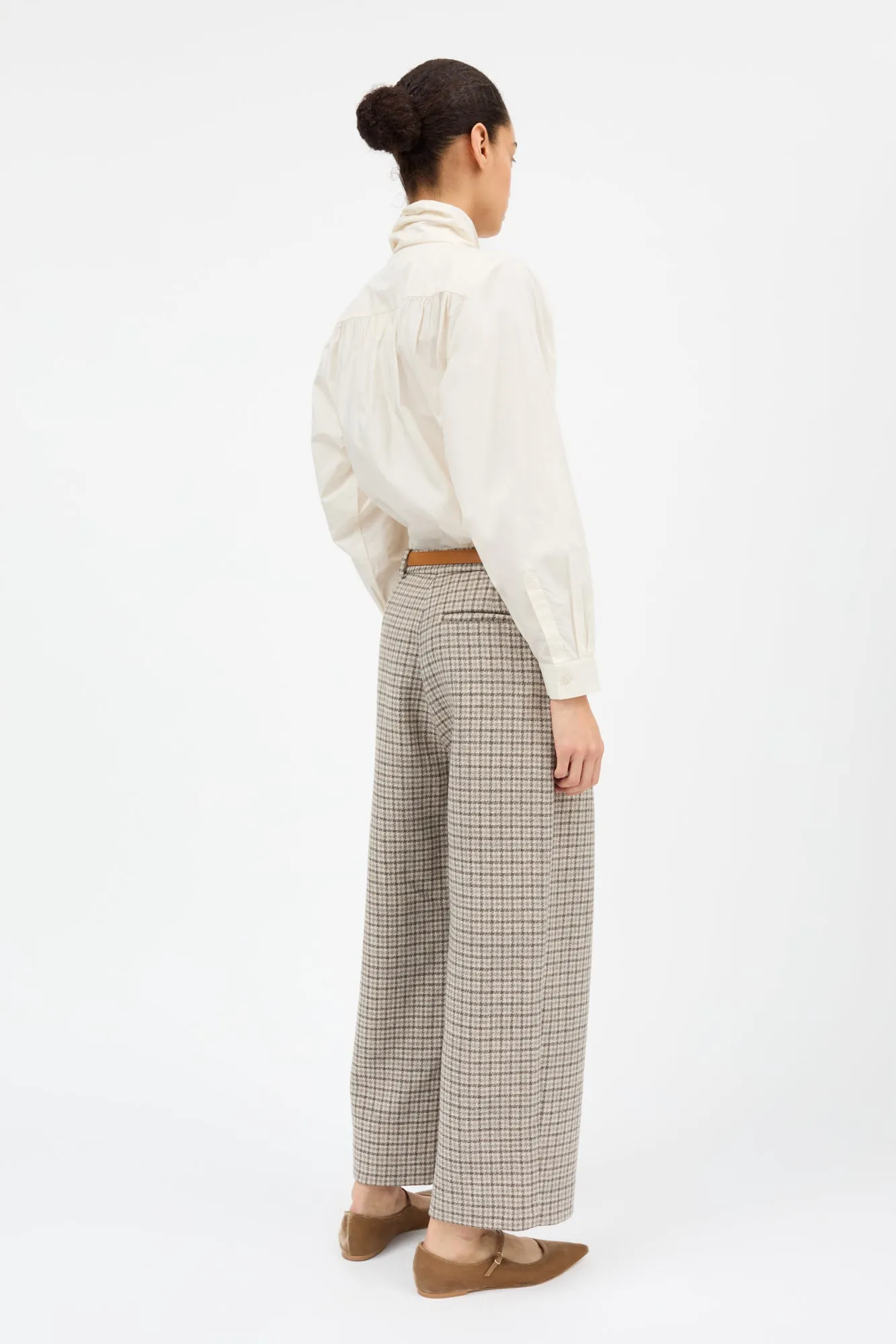 Lady bow shirt - Ivory sold by Skall Studio product image thumbnail 4