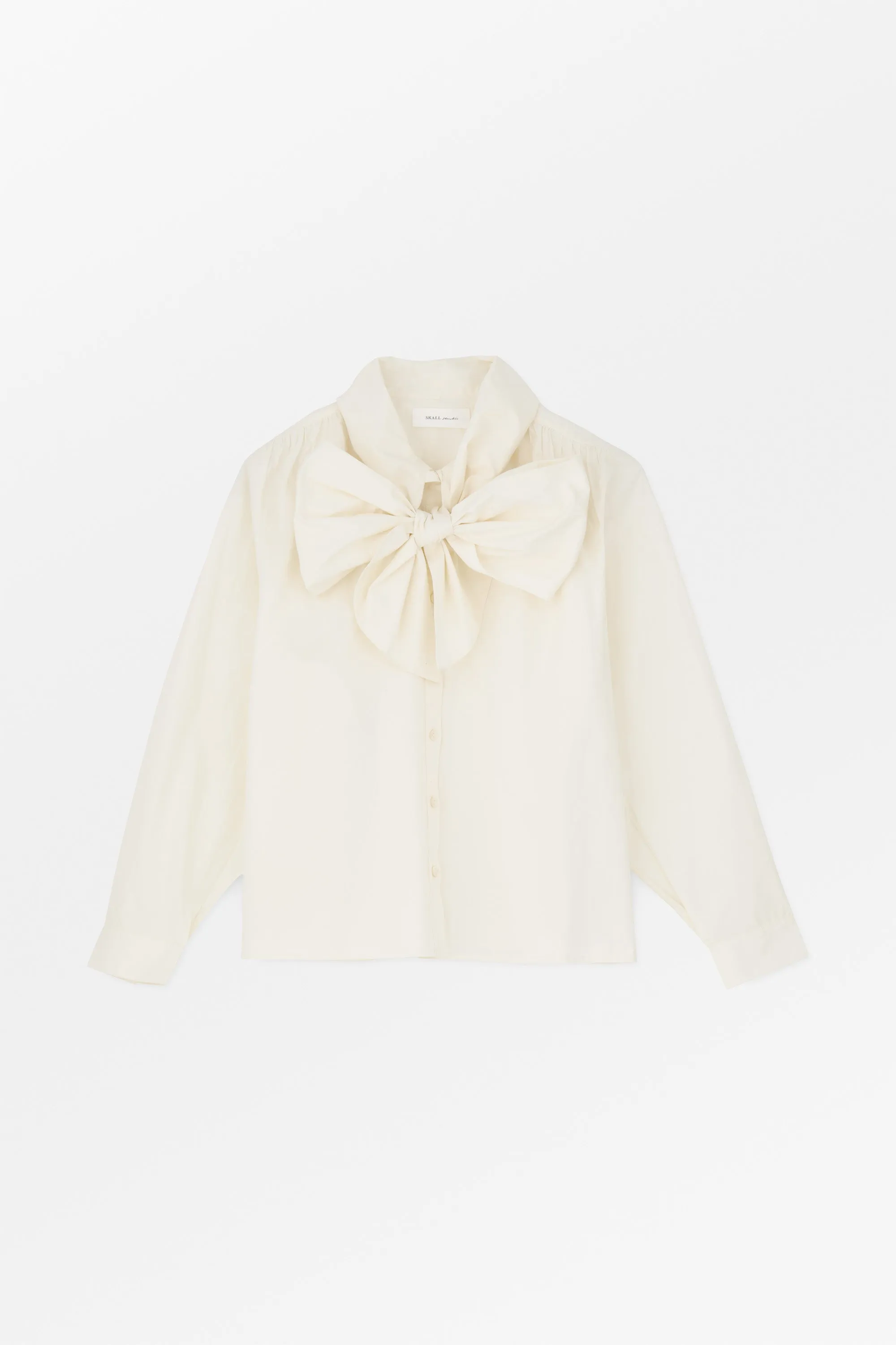 Lady bow shirt - Ivory sold by Skall Studio